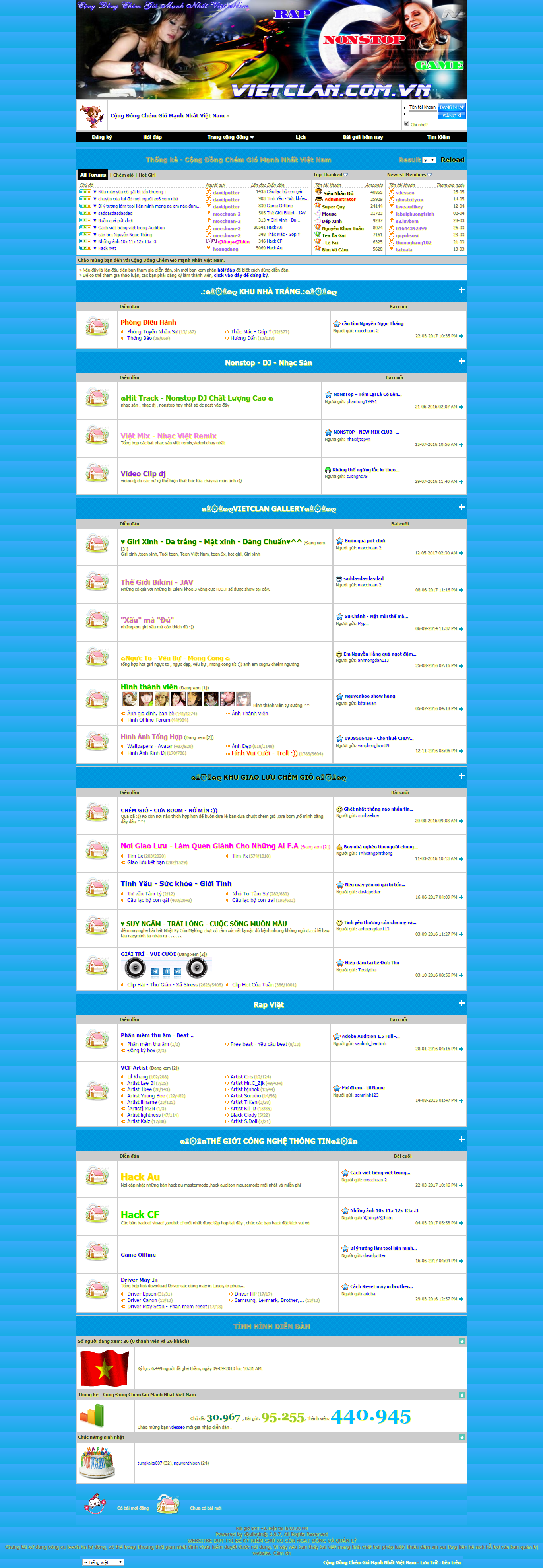Thiết kế website diễn đàn vietclan đẹp, chuyên nghiệp chuẩn SEO