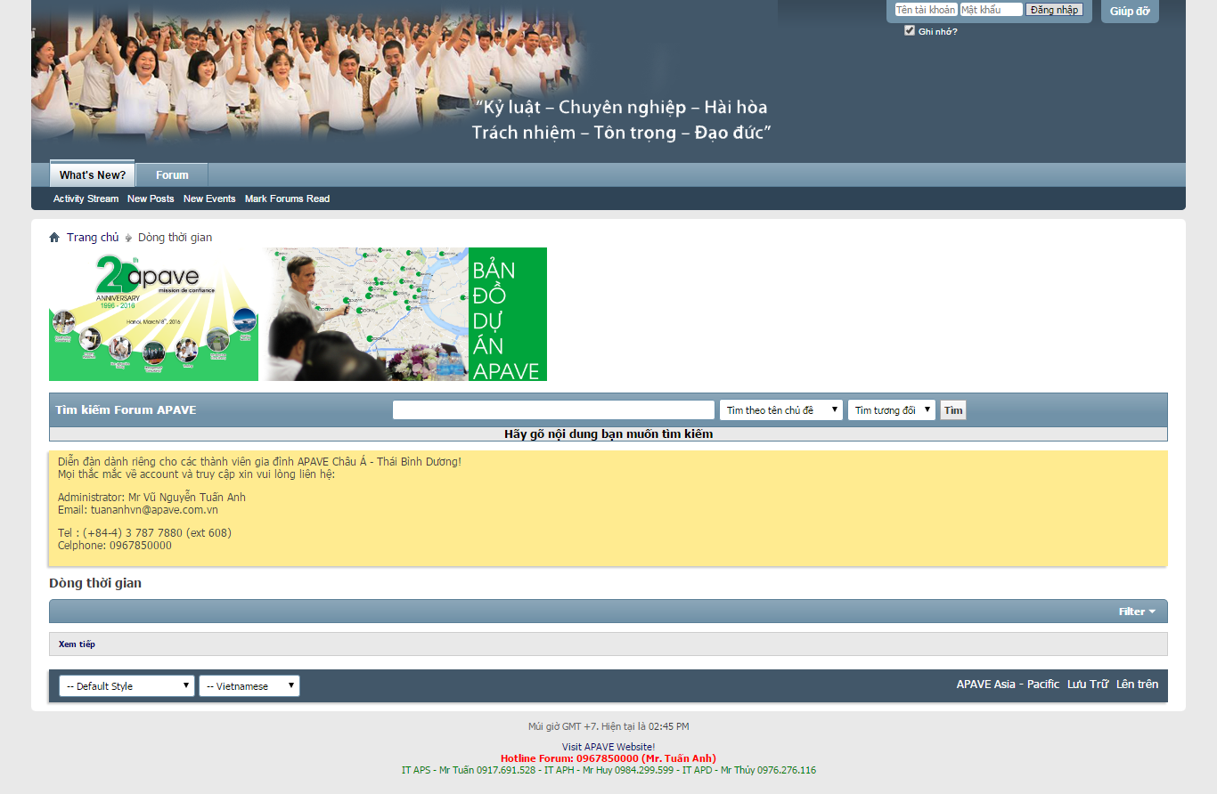 Thiết kế website forum apave đẹp, chuyên nghiệp chuẩn SEO