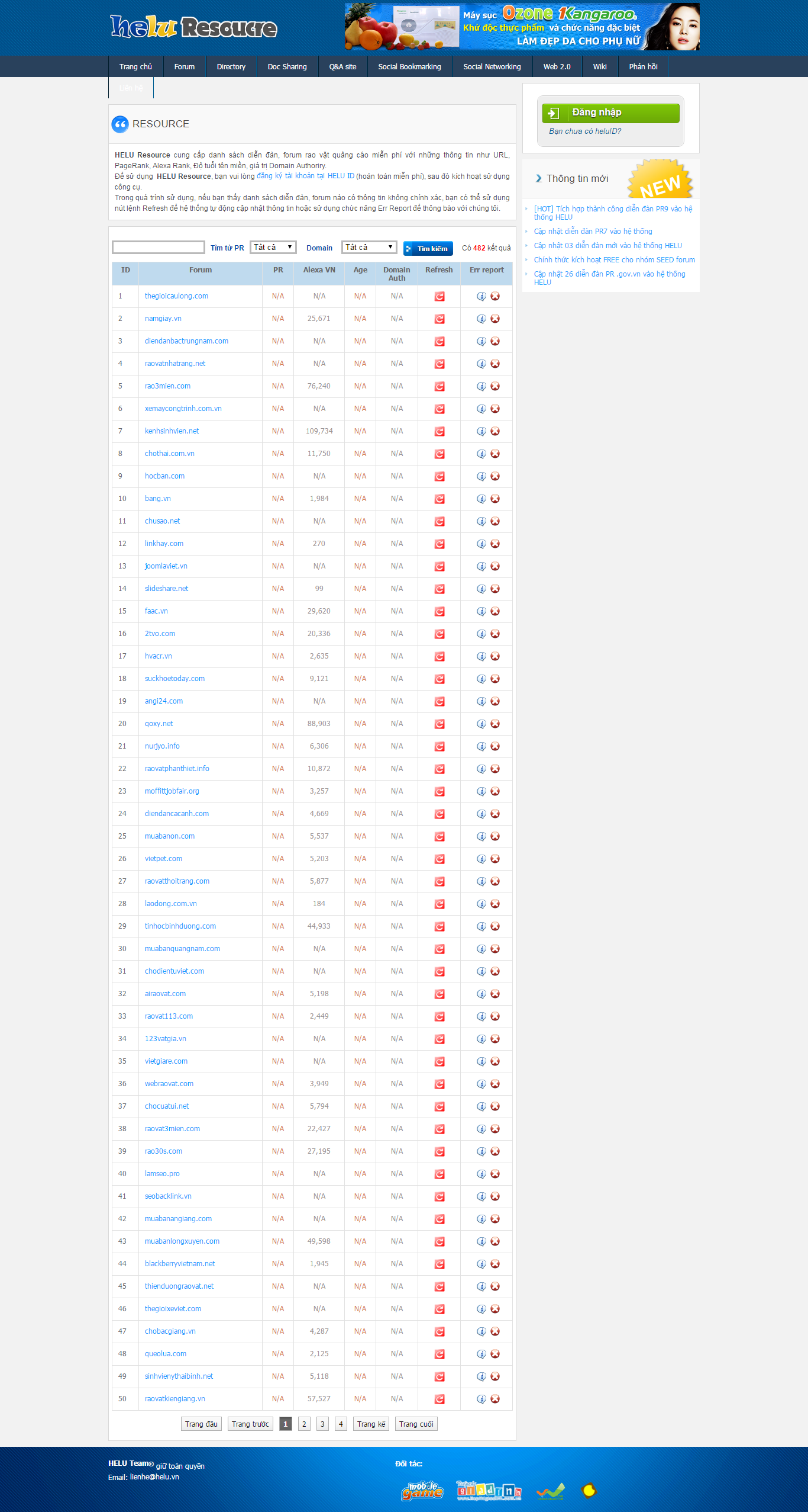 Thiết kế website diễn đàn helu resoucre đẹp, chuyên nghiệp chuẩn SEO
