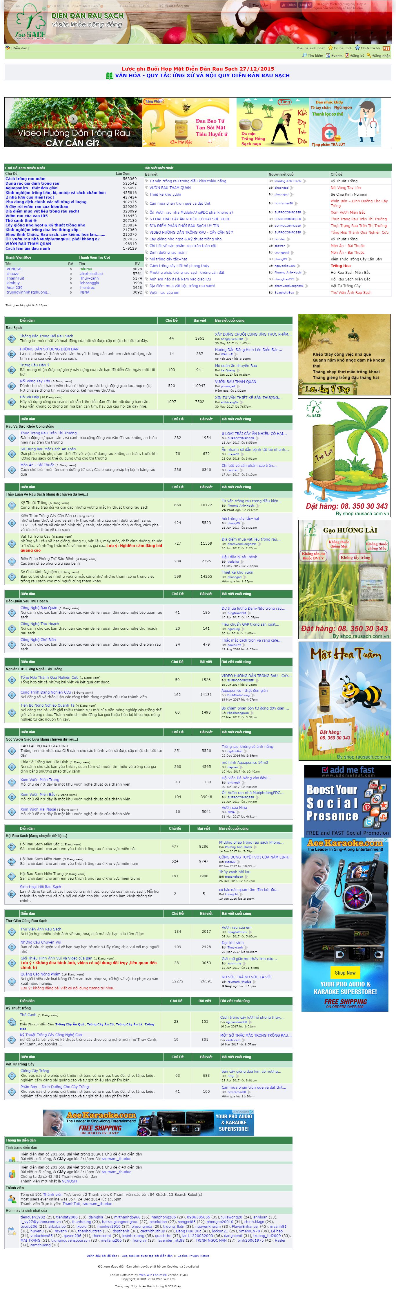 Thiết kế website diễn đàn rau sạch đẹp, chuyên nghiệp chuẩn SEO
