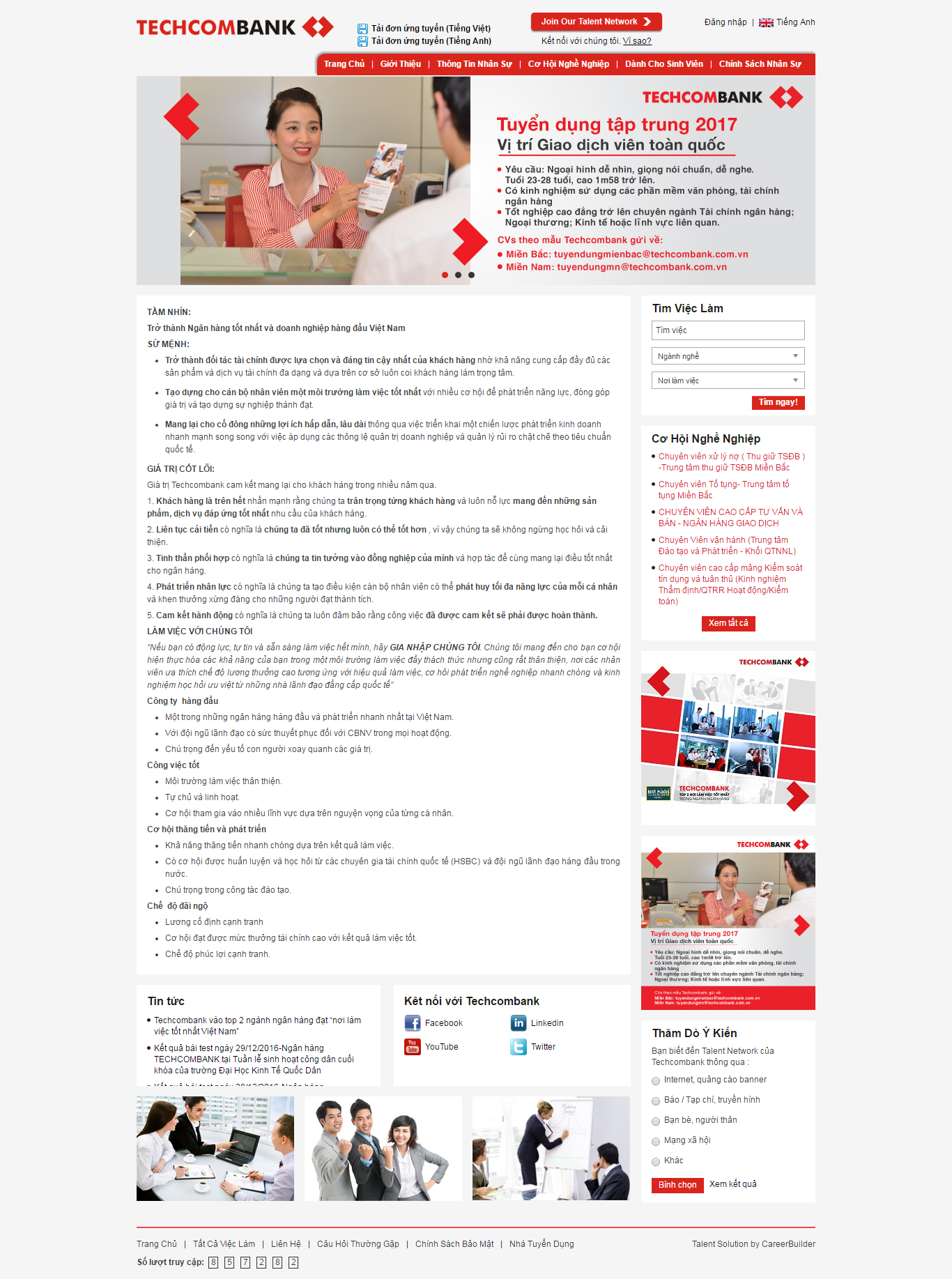 Thiết kế website tuyển dụng và tìm kiếm việc làm nhanh