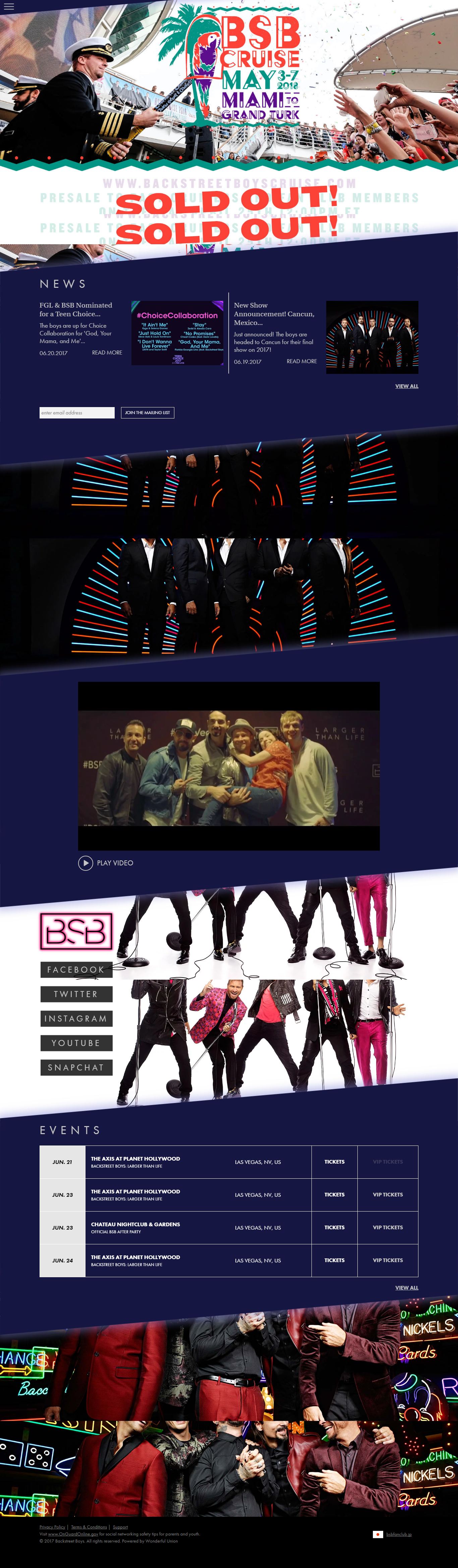 Thiết kế website Backstreet Boys đẹp, chuyên nghiệp chuẩn SEO