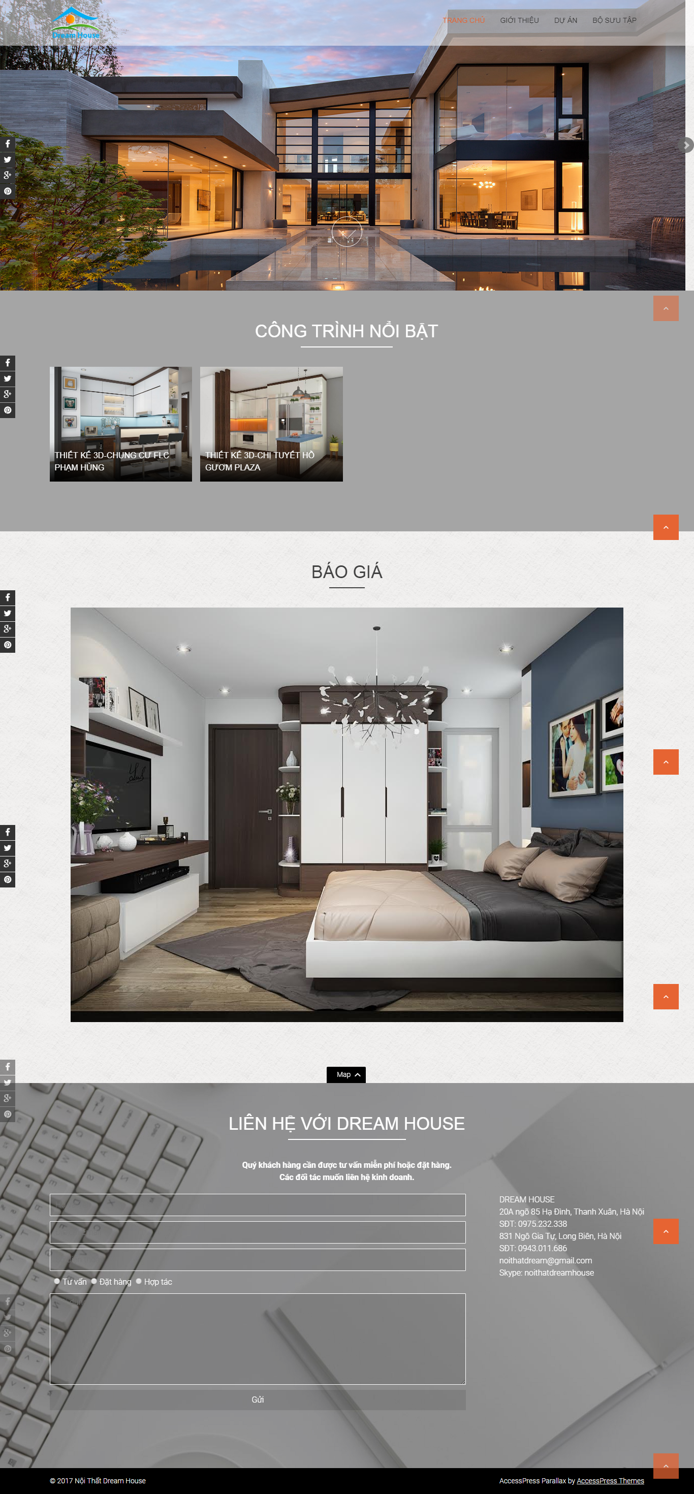 Thiết Kế Web Đồ Gỗ Nội Thất Dream đẹp, chuyên nghiệp chuẩn SEO