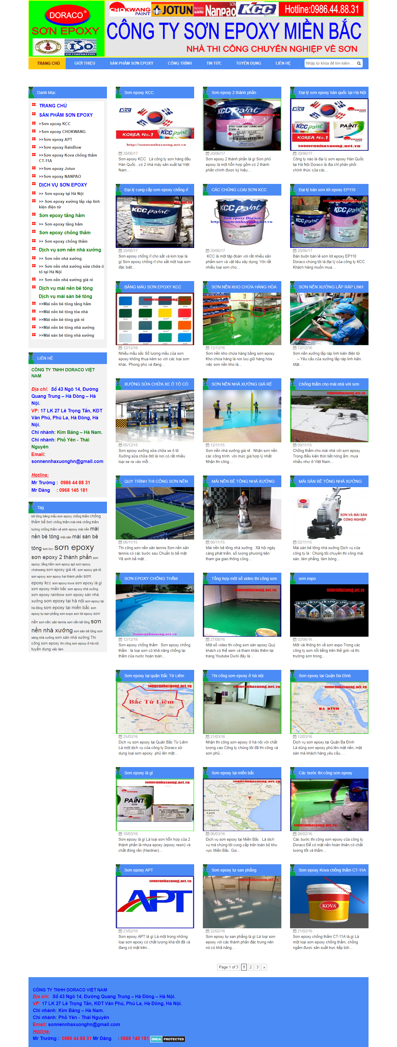 Thiết Kế Web Bán Sơn Epoxy Miền Bắc đẹp, chuyên nghiệp chuẩn SEO