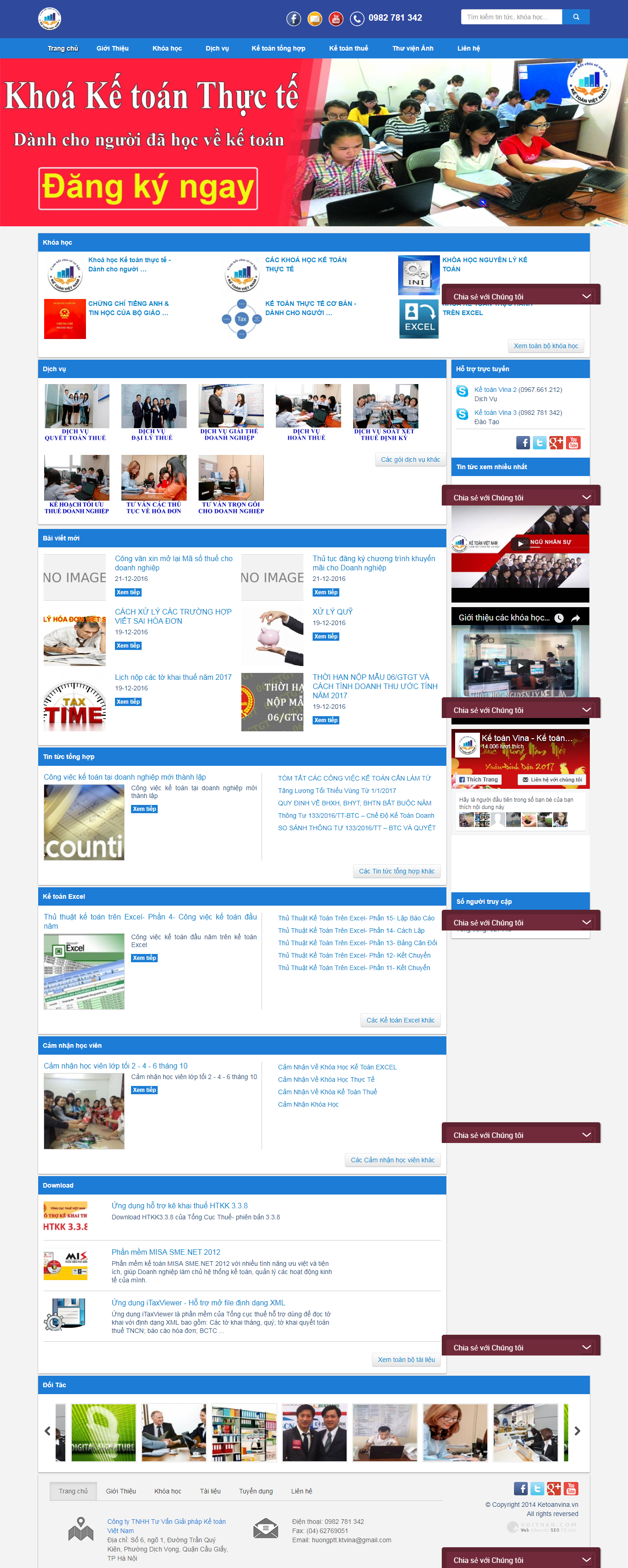 Thiết Kế Web Kế Toán Vina đẹp, chuyên nghiệp chuẩn SEO