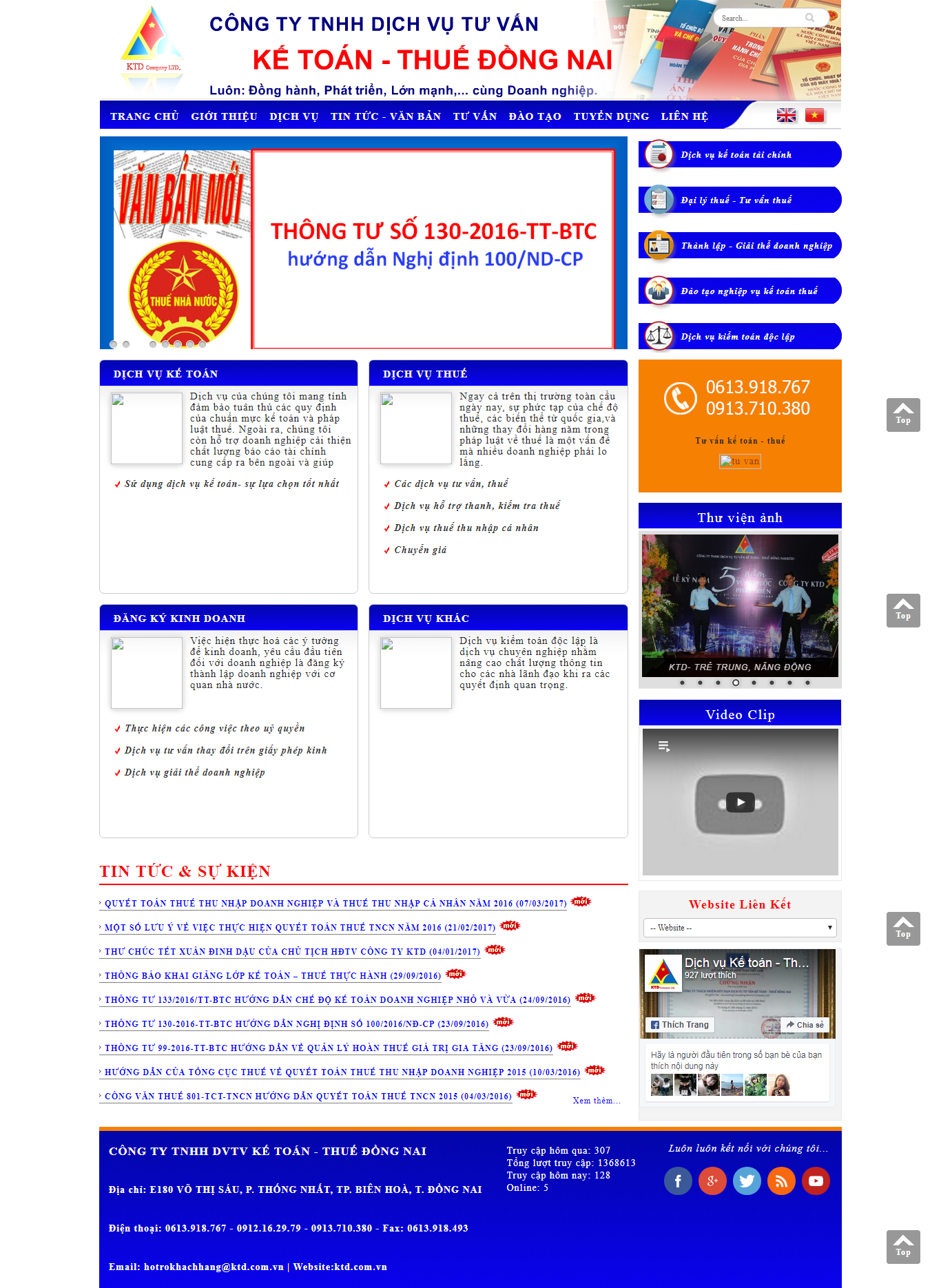 Thiết Kế Web Kế Toán Đồng Nai đẹp, chuyên nghiệp chuẩn SEO