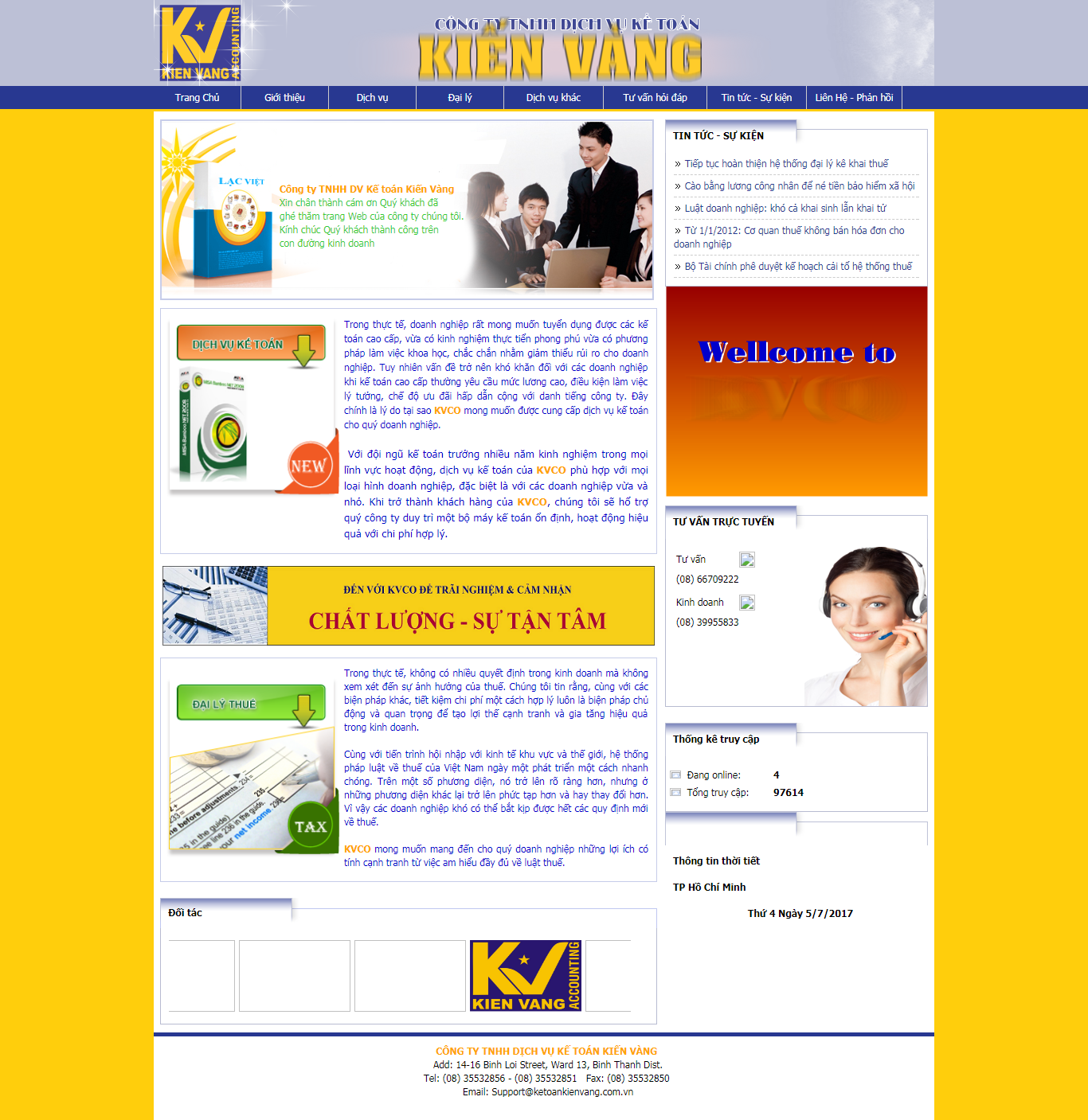 Thiết Kế Web Kế Toán Kiến Vàng đẹp, chuyên nghiệp chuẩn SEO