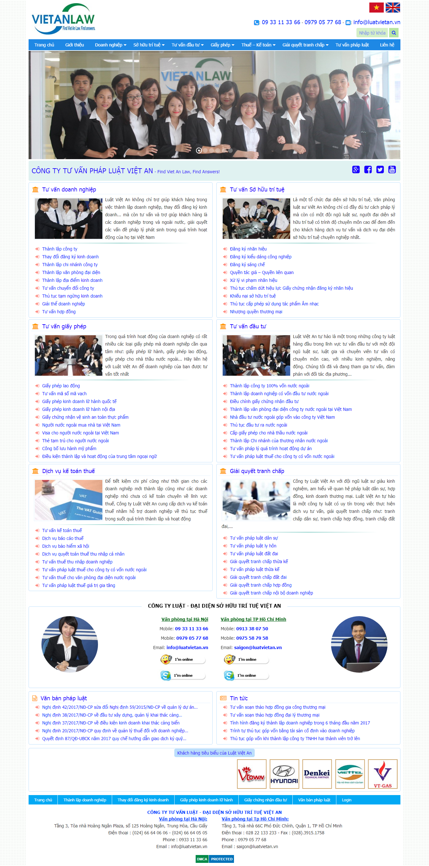 Thiết Kế Web Luật Công Ty Luật Việt Tân đẹp SEO nhanh hiệu quả