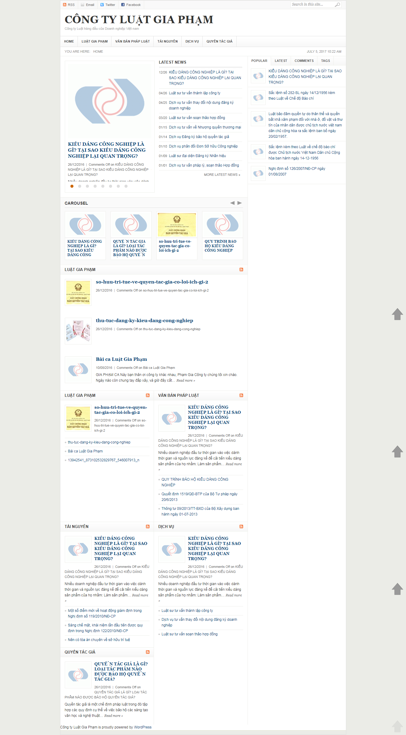 Thiết Kế Web Luật Công Ty Luật Gia Phạm đẹp SEO nhanh hiệu quả