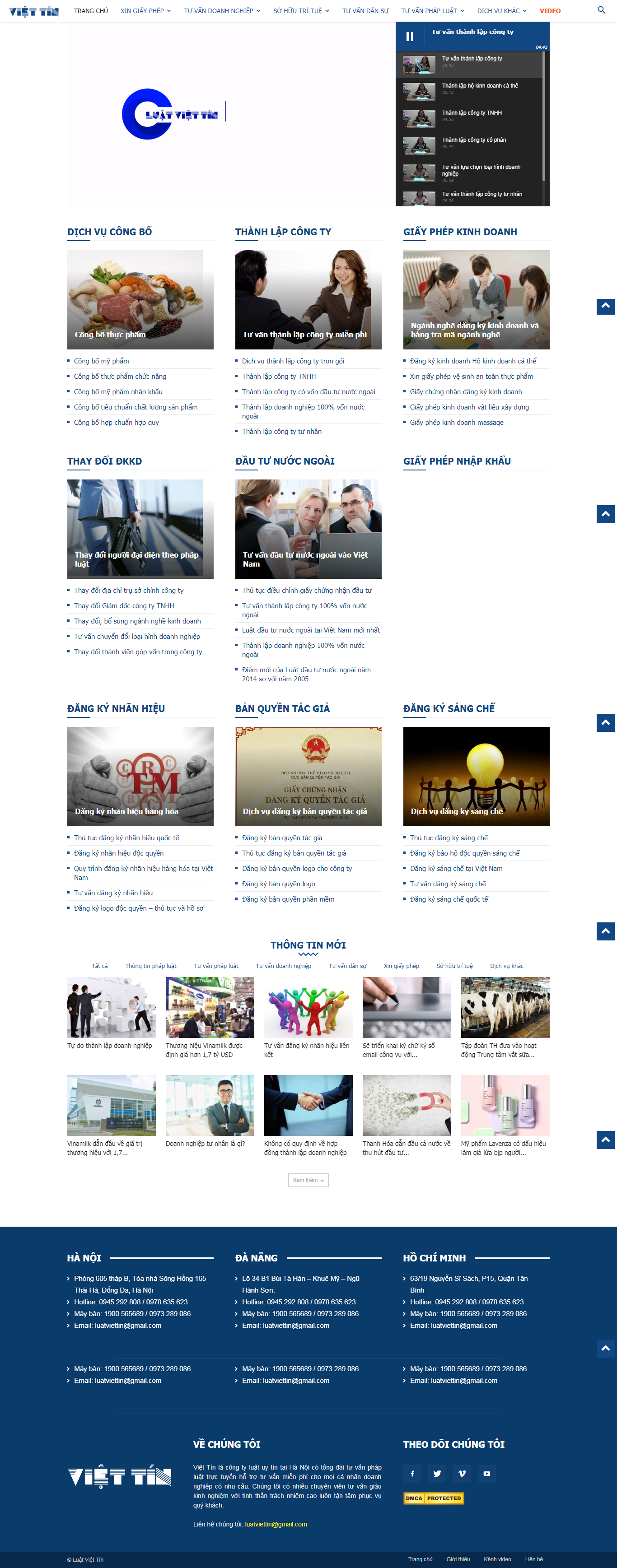 Thiết Kế Web Luật Công Ty Luật Việt Tín đẹp SEO nhanh hiệu quả