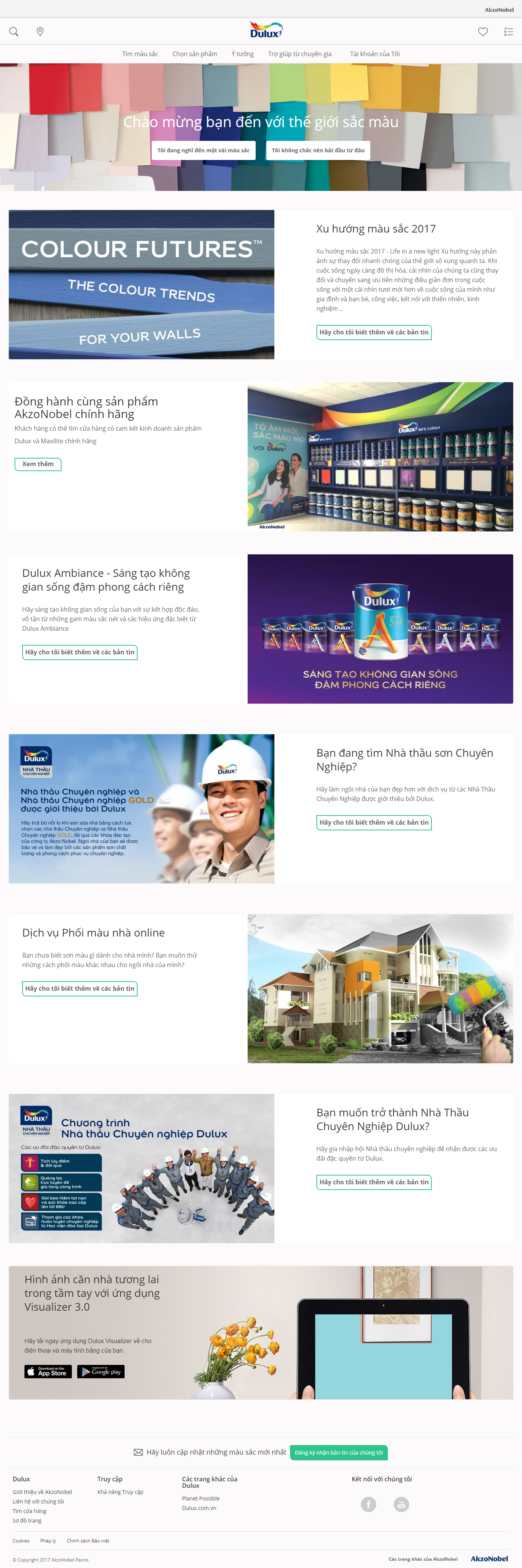 Thiết Kế Web Bán Sơn Dulux đẹp, chuyên nghiệp chuẩn SEO
