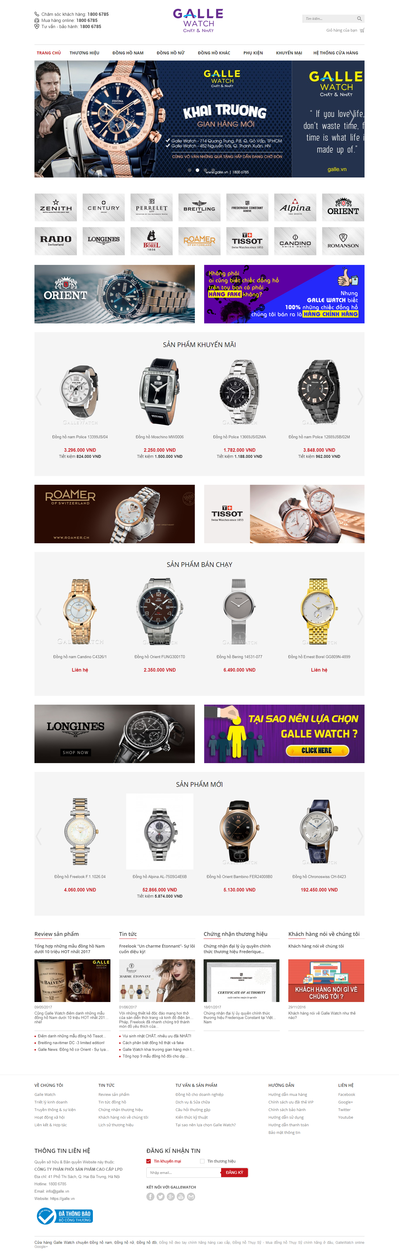 Thiết Kế Web Bán Đồng Hồ Galle đẹp, chuyên nghiệp chuẩn SEO