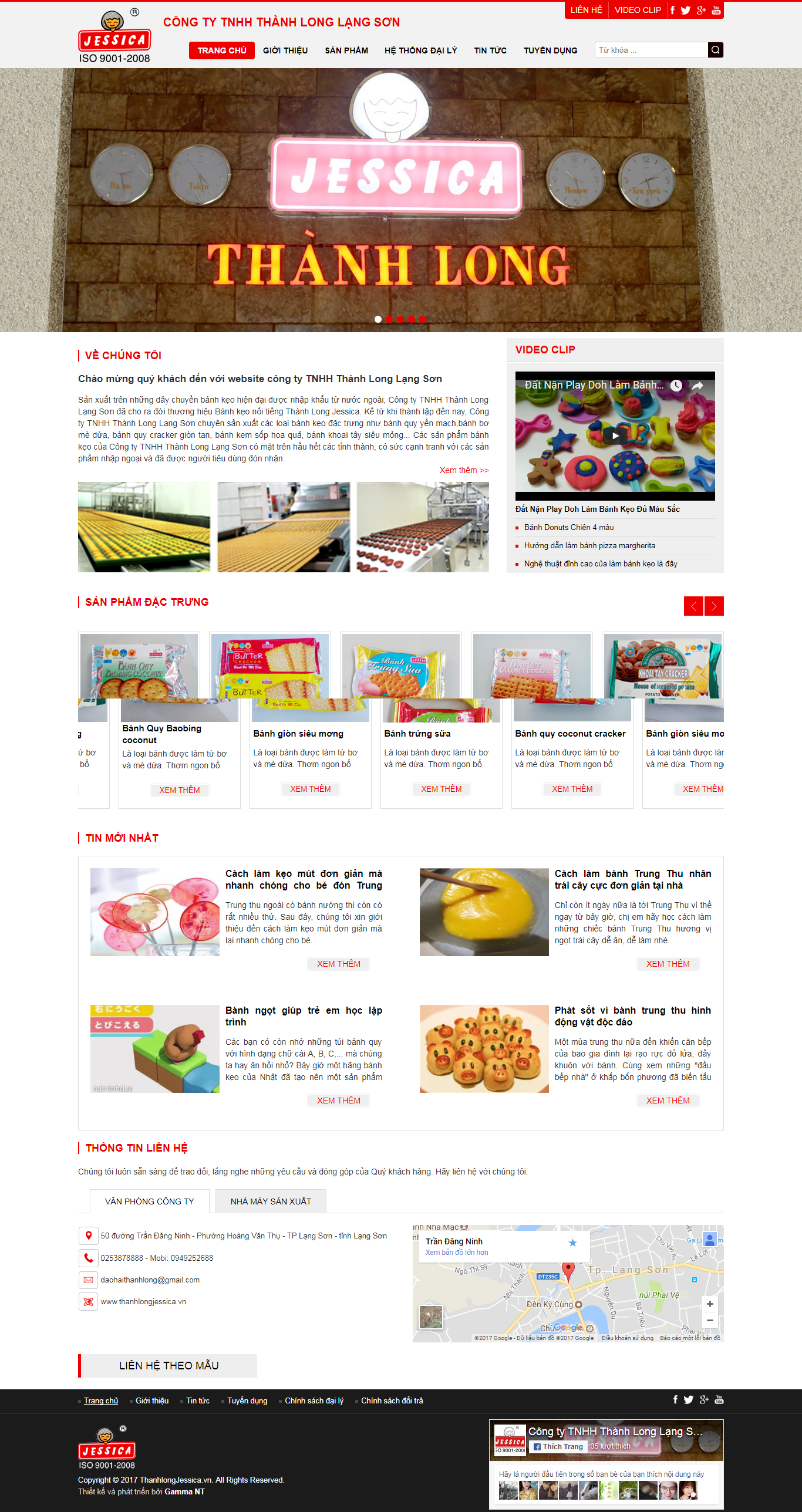 Thiết Kế Web Bán Bánh Kẹo Thành Long đẹp, chuyên nghiệp chuẩn SEO