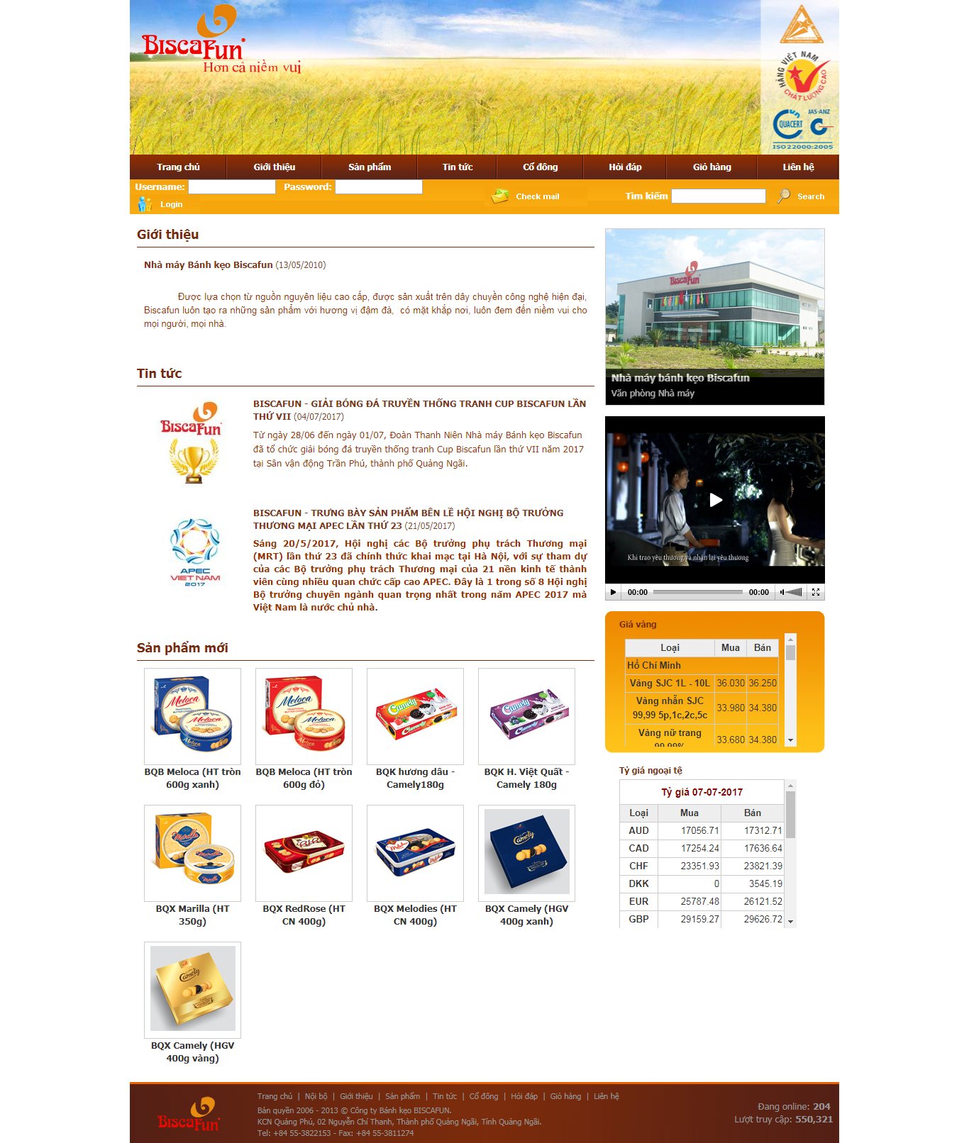 Thiết Kế Web Bán Bánh Kẹo Biscafun đẹp, chuyên nghiệp chuẩn SEO