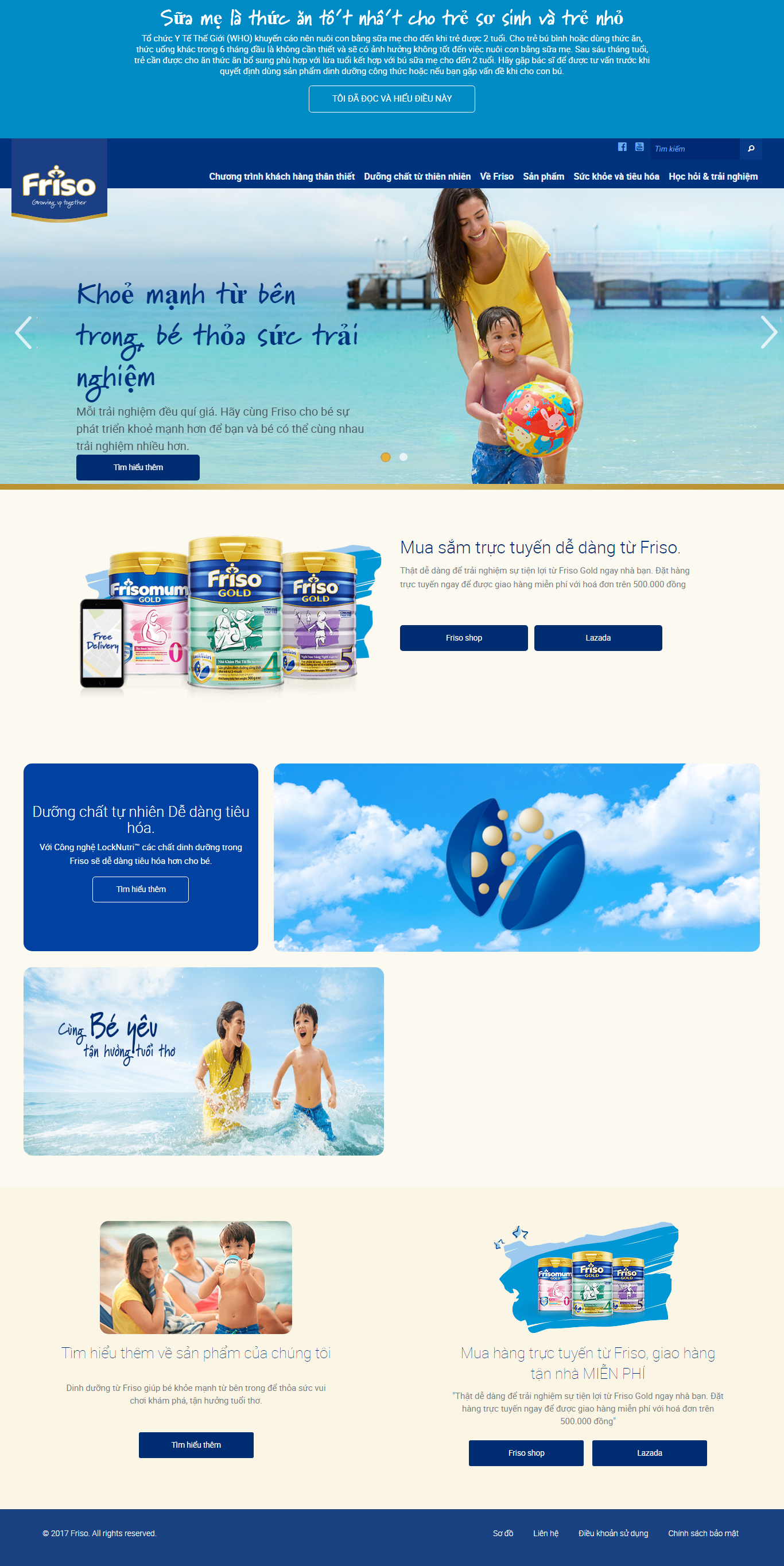 Thiết Kế Web Bán Sữa Friso đẹp, chuyên nghiệp chuẩn SEO