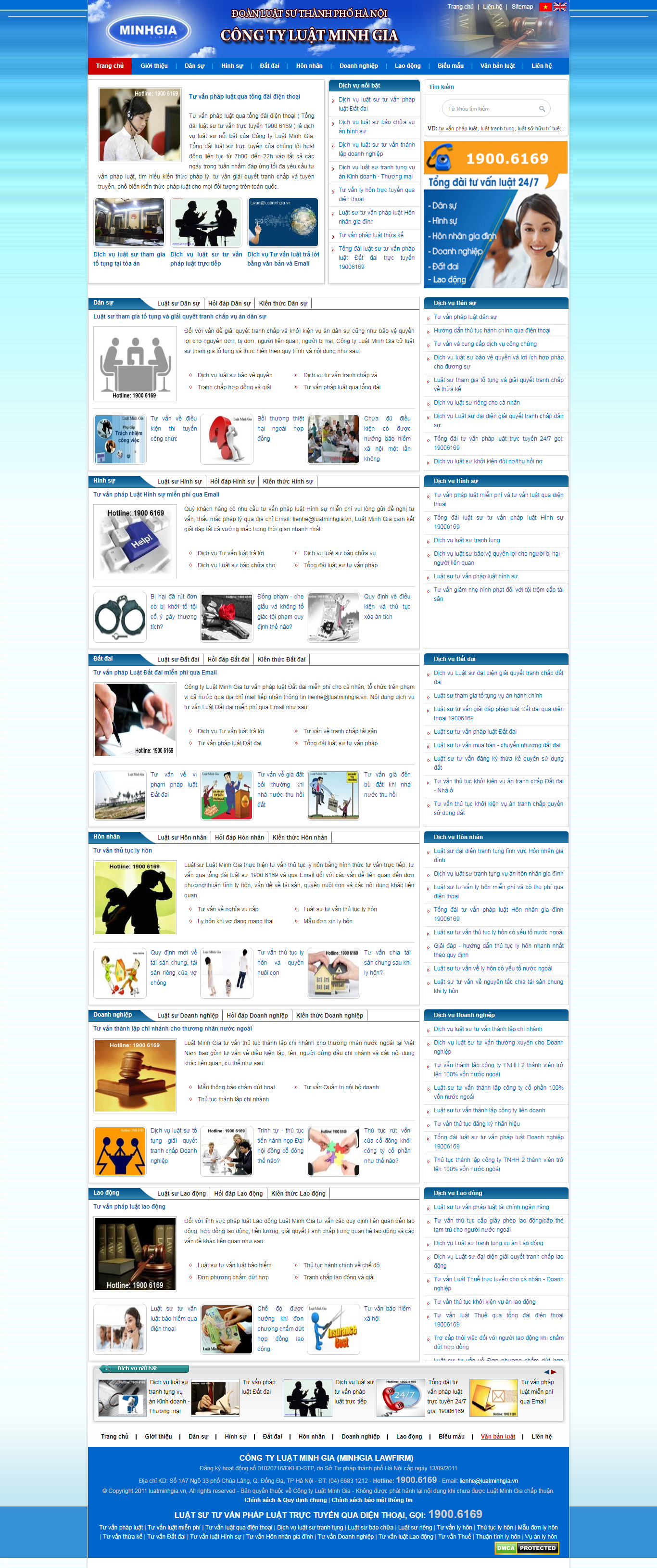 Thiết Kế Web Luật Công Ty Luật Minh Gia đẹp, chuyên nghiệp chuẩn SEO