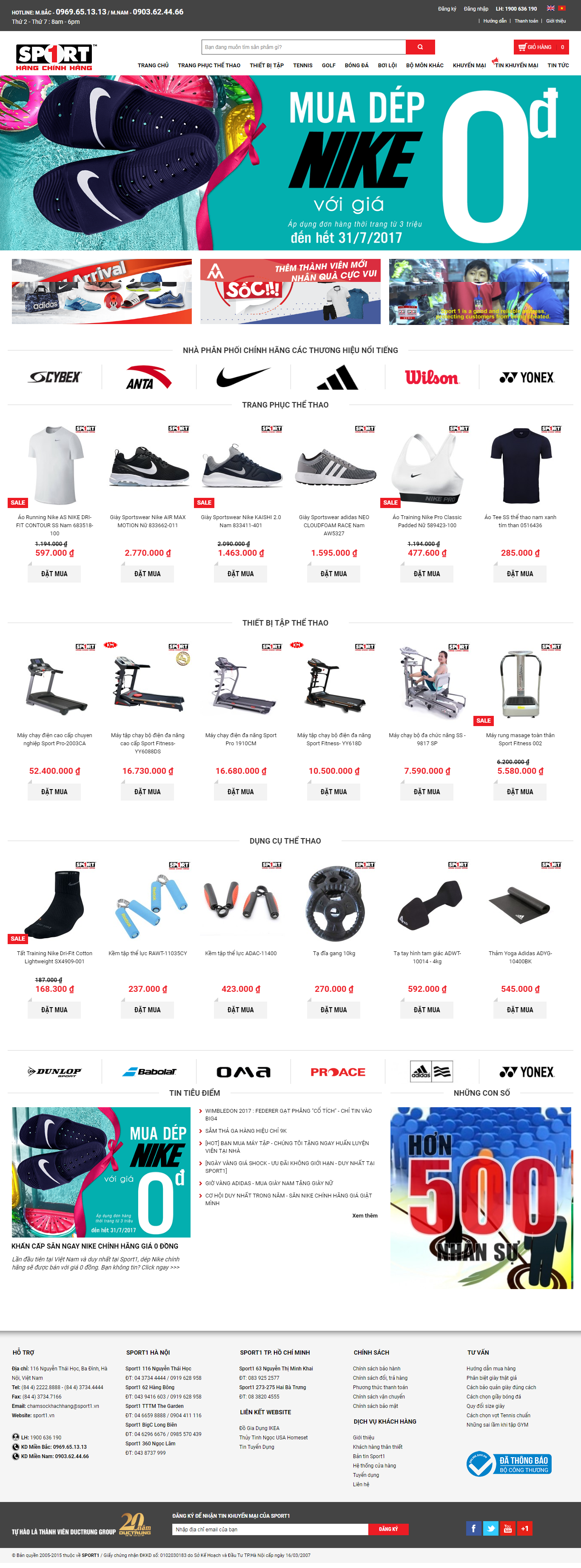 Thiết Kế Web Bán Đồ Thể Thao Sport đẹp, chuyên nghiệp chuẩn SEO