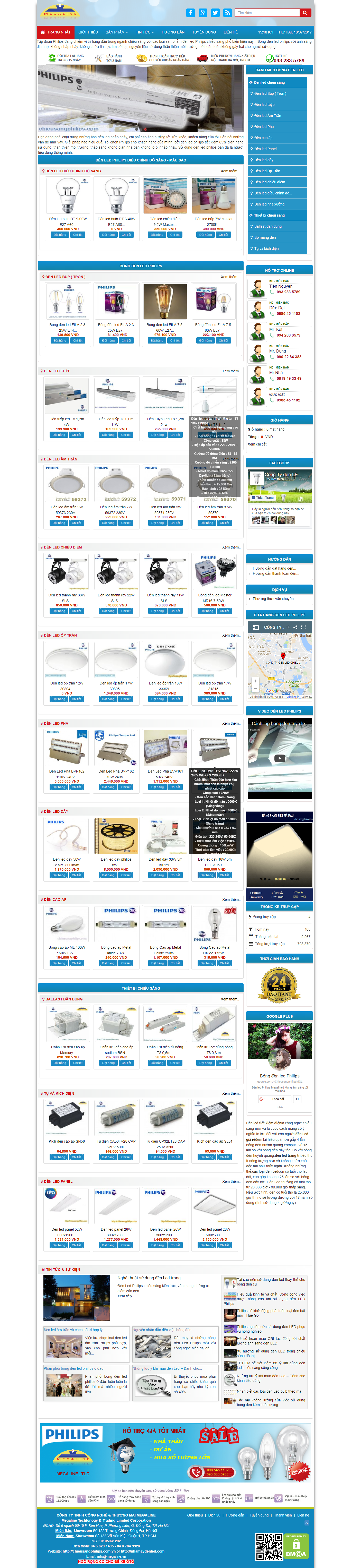 Thiết Kế Web Bán Bóng Đèn Led Philips đẹp, chuyên nghiệp chuẩn SEO