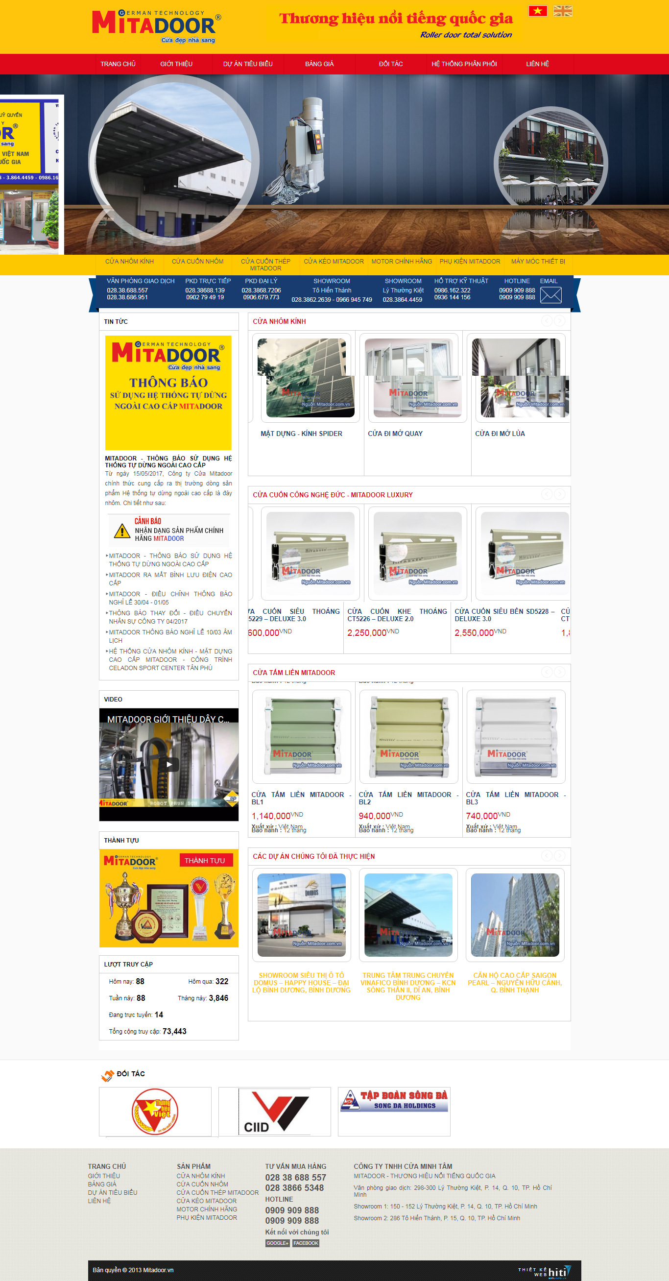 Thiết Kế Web Bán Cửa Mitadoor đẹp, chuyên nghiệp chuẩn SEO