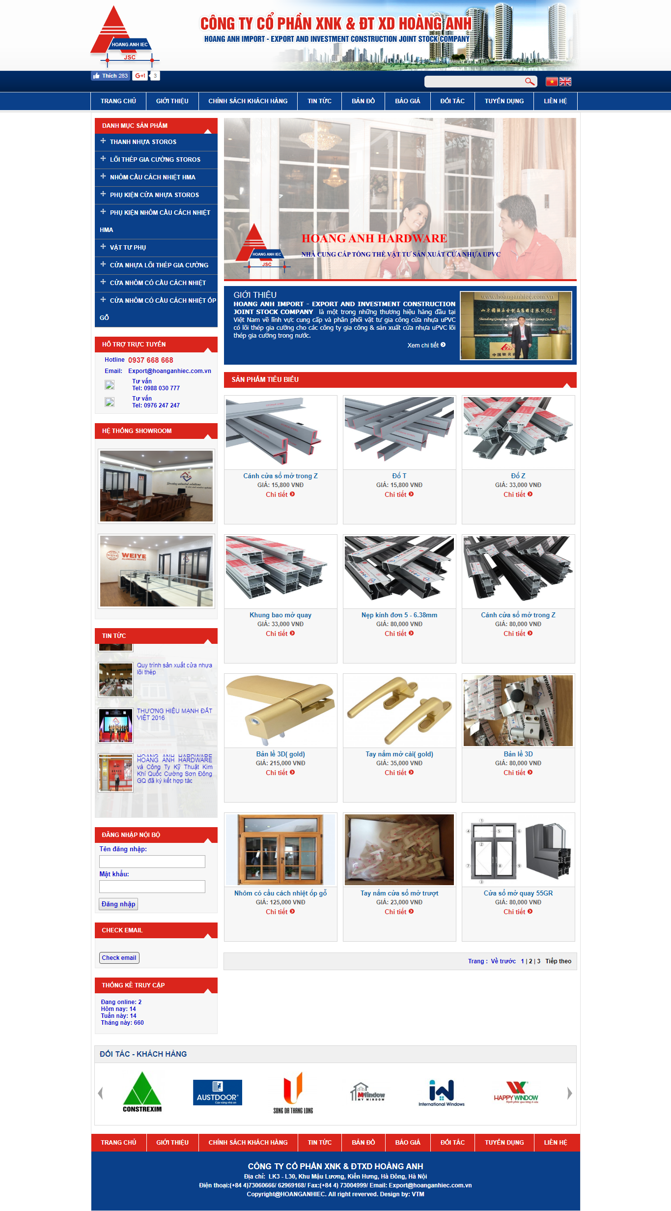 Thiết Kế Web Bán Cửa Hoàng Anh đẹp, chuyên nghiệp chuẩn SEO