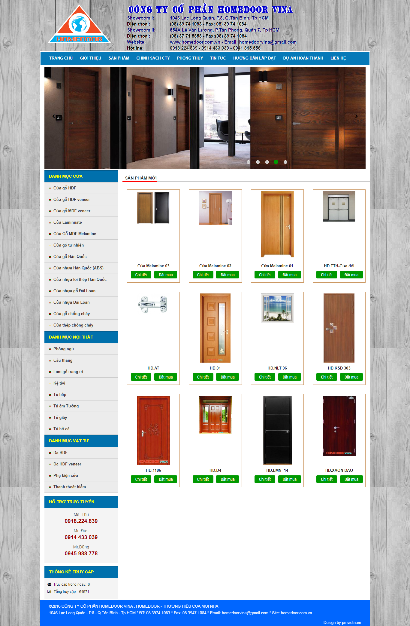 Thiết Kế Web Bán Cửa HomeDoor đẹp, chuyên nghiệp chuẩn SEO