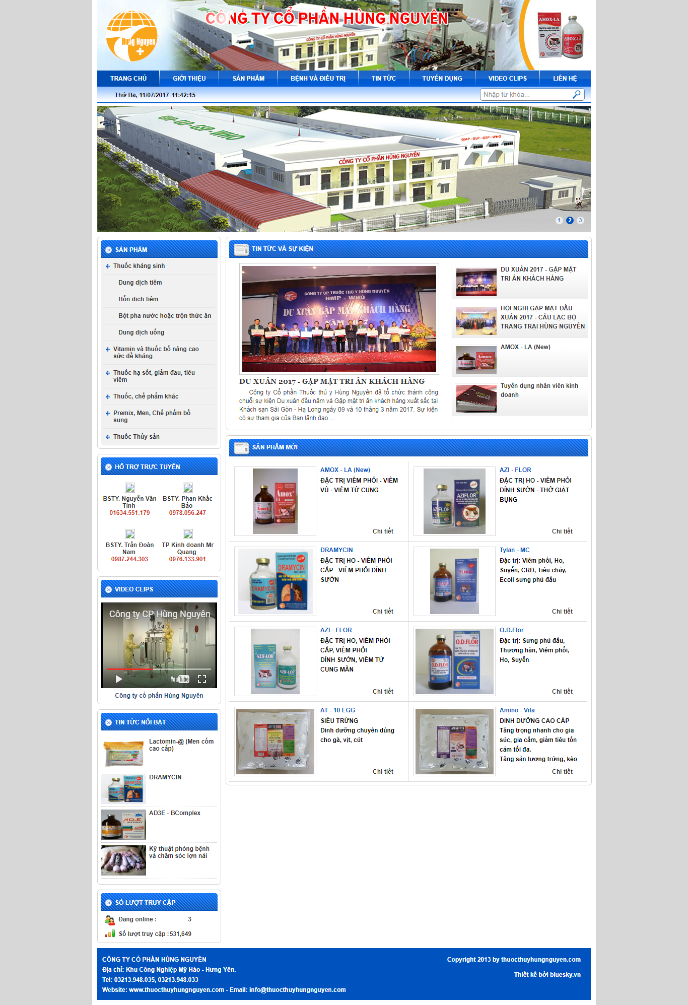 Thiết Kế Web Dịch Vụ Thú Y Hùng Nguyên đẹp SEO nhanh hiệu quả