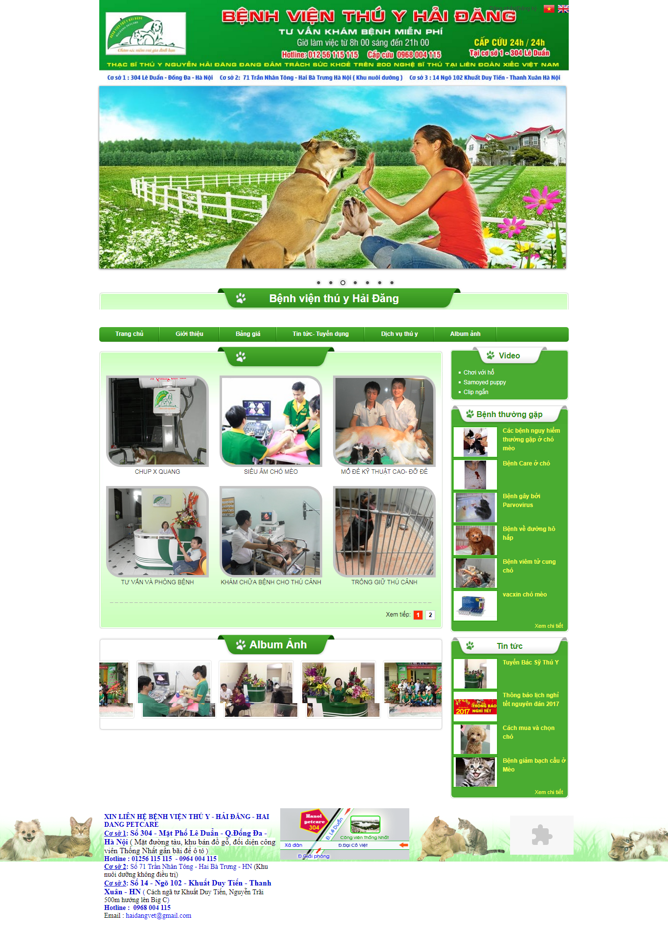 Thiết Kế Web Dịch Vụ Thú Y Hải Đăng đẹp, chuyên nghiệp chuẩn SEO