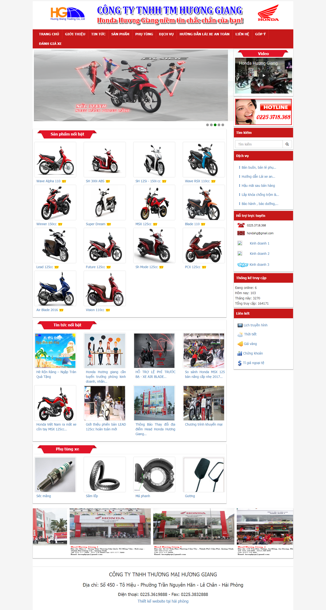 Thiết Kế Web Bán Xe Máy Hương Giang đẹp, chuyên nghiệp chuẩn SEO