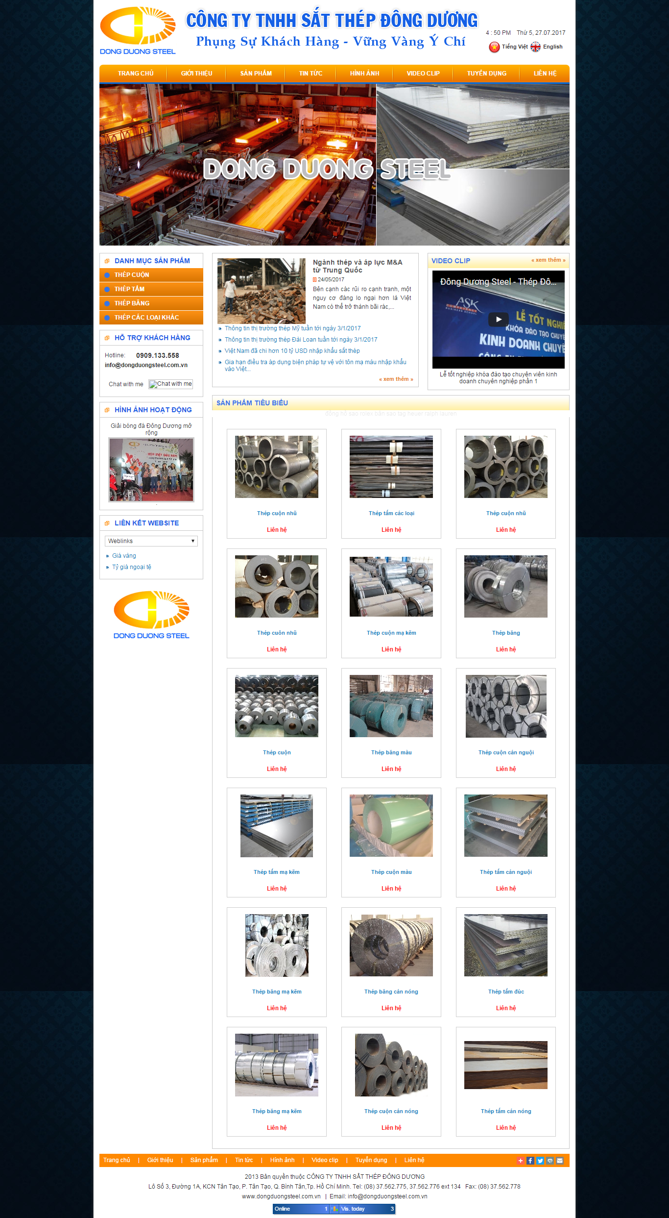 Thiết kế website vật liệu xây dựng, bảng giá vật liệu xây dựng