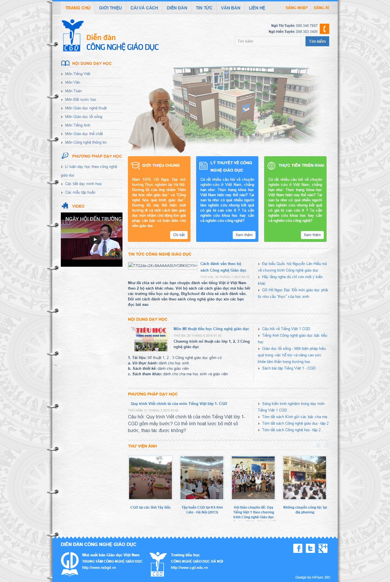 Thiết kế website diễn đàn giáo dục, dạy học, giảng dạy trực tuyến