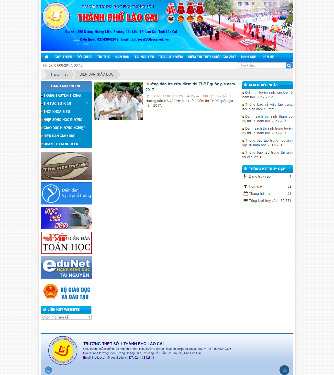 Thiết kế website diễn đàn giáo dục, dạy học, giảng dạy trực tuyến