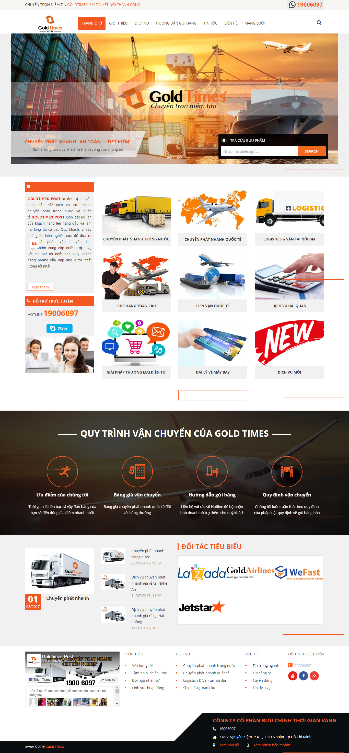 Thiết kế website dịch vụ vận chuyển chuyên tuyến, vận tải đường dài, vận tải quốc tế