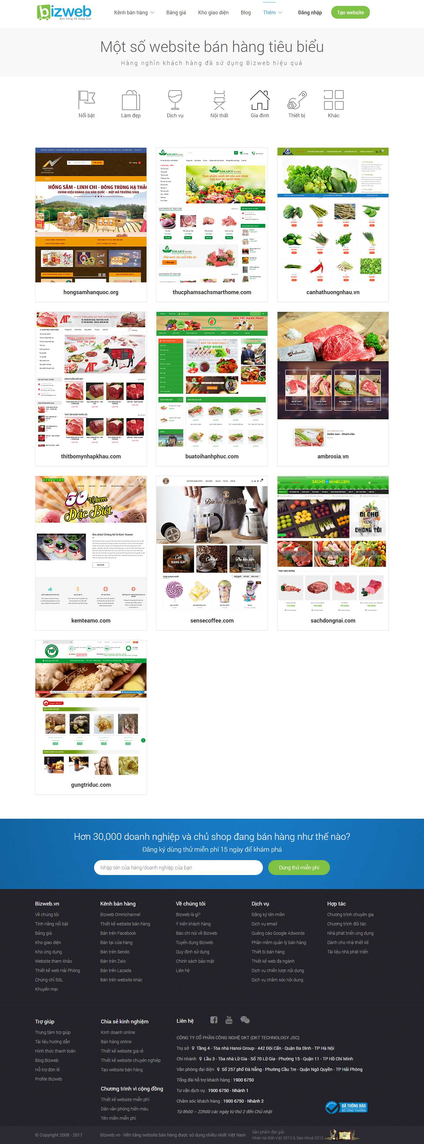 Thiết kế website thực phẩm, thực phẩm sạch, tươi sống, an toàn vệ sinh thực phẩm