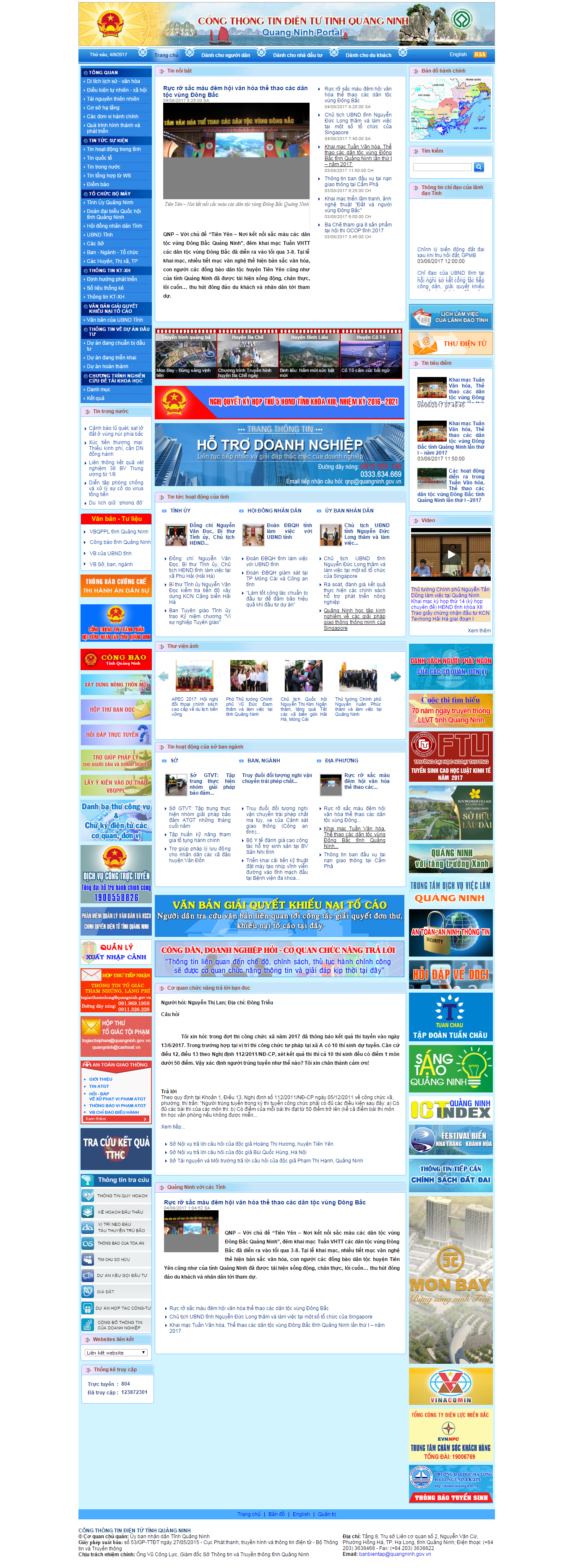 Thiết kế website cổng thông tin điện tử tỉnh Quảng Ninh