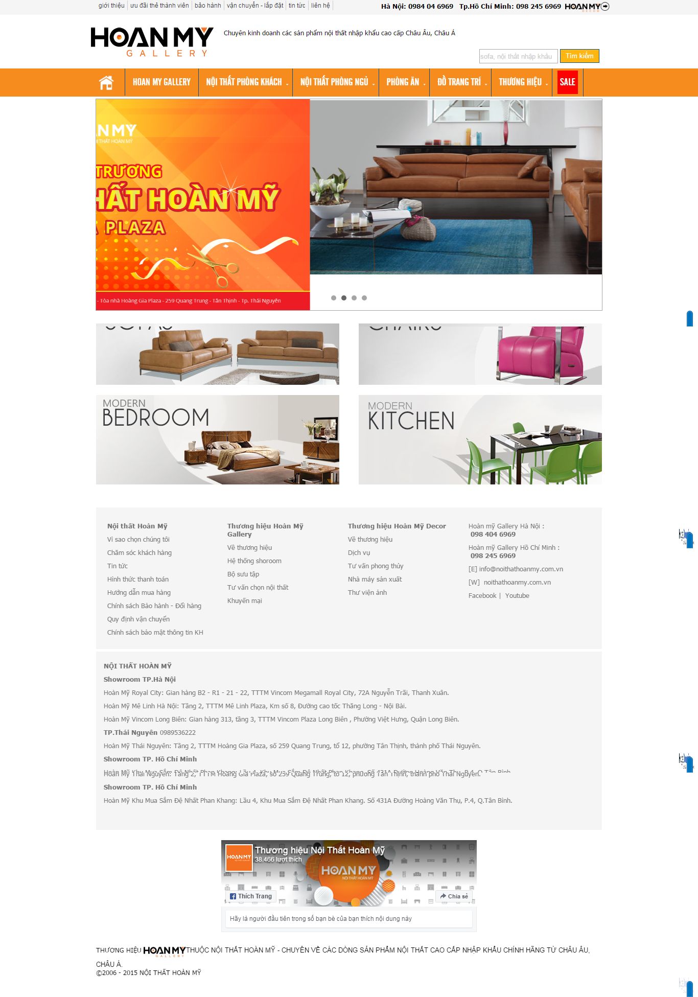 Thiết kế website nội thất Hoàn Mỹ Hà Nội đẹp SEO nhanh hiệu quả