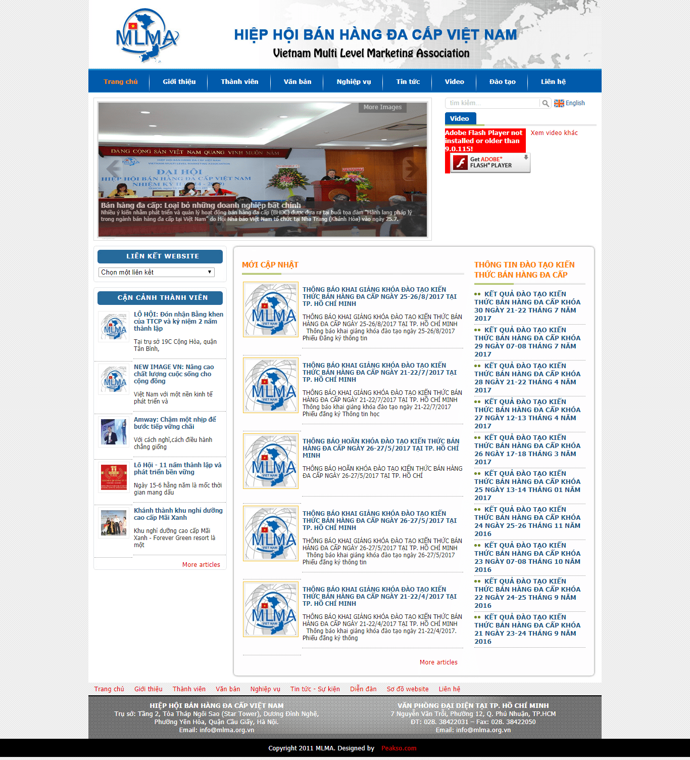 Thiết kế website hiệp hội bán hàng đa cấp đẹp SEO nhanh hiệu quả