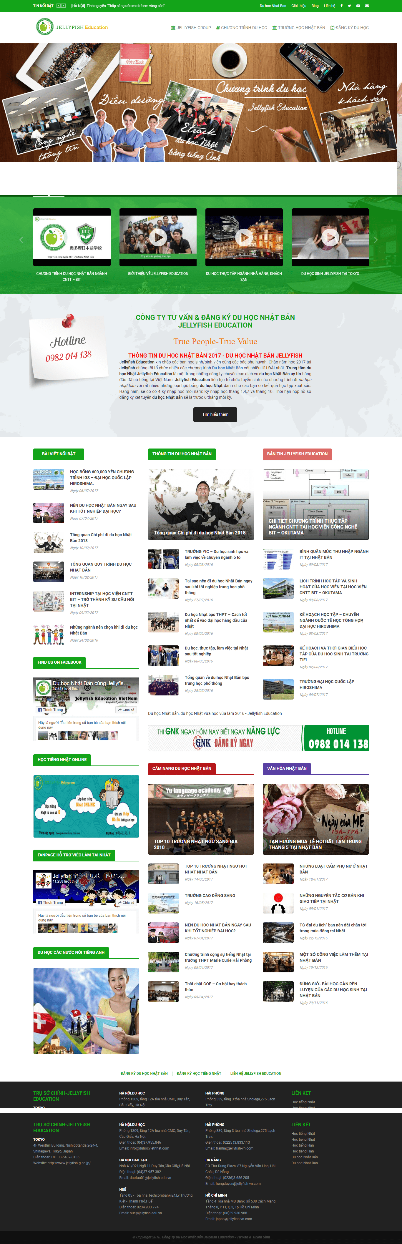 Thiết kế website du học Việt-Nhật đẹp, chuyên nghiệp chuẩn SEO