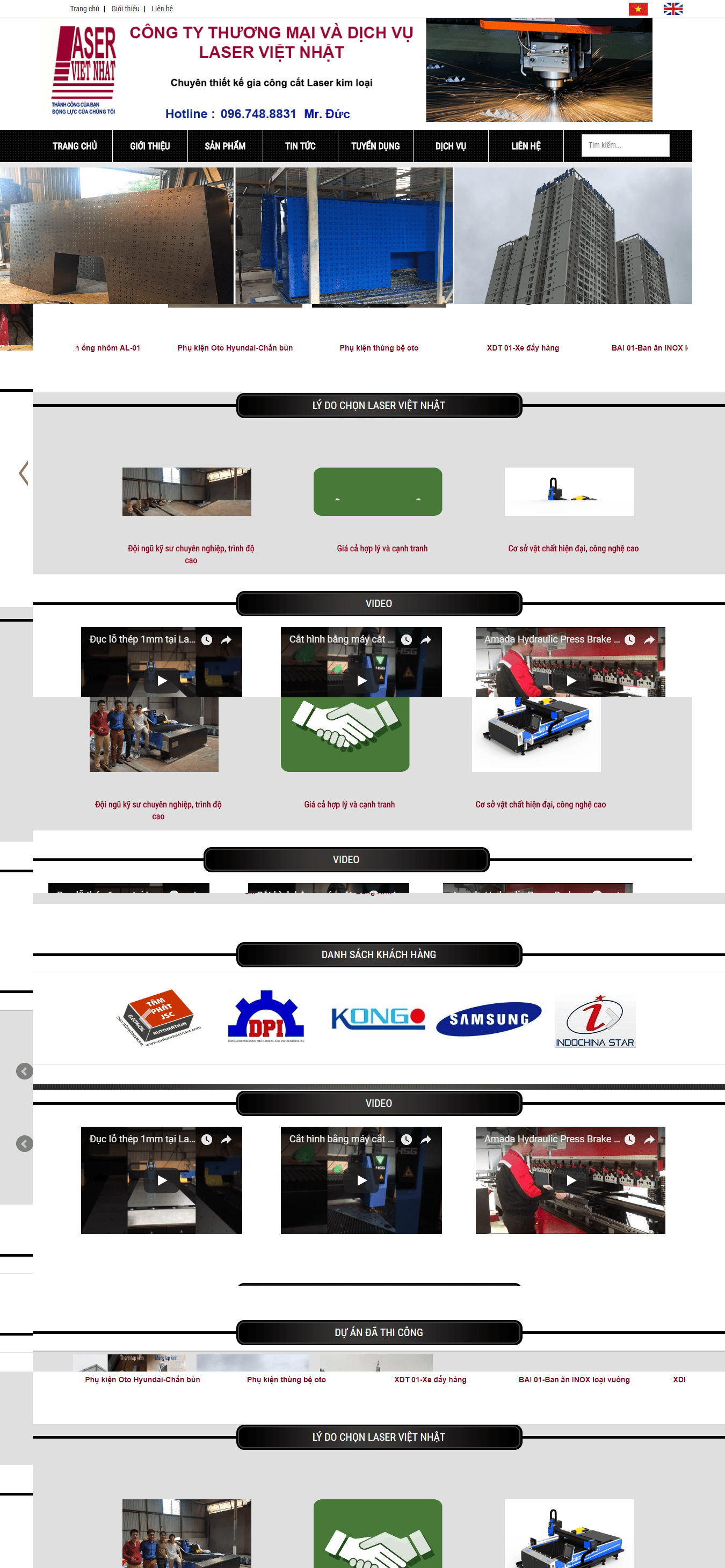 [hieuchuancaltech] thiết kế website công ty thương mại và laser Việt Nhật http://laservietnhat.com/