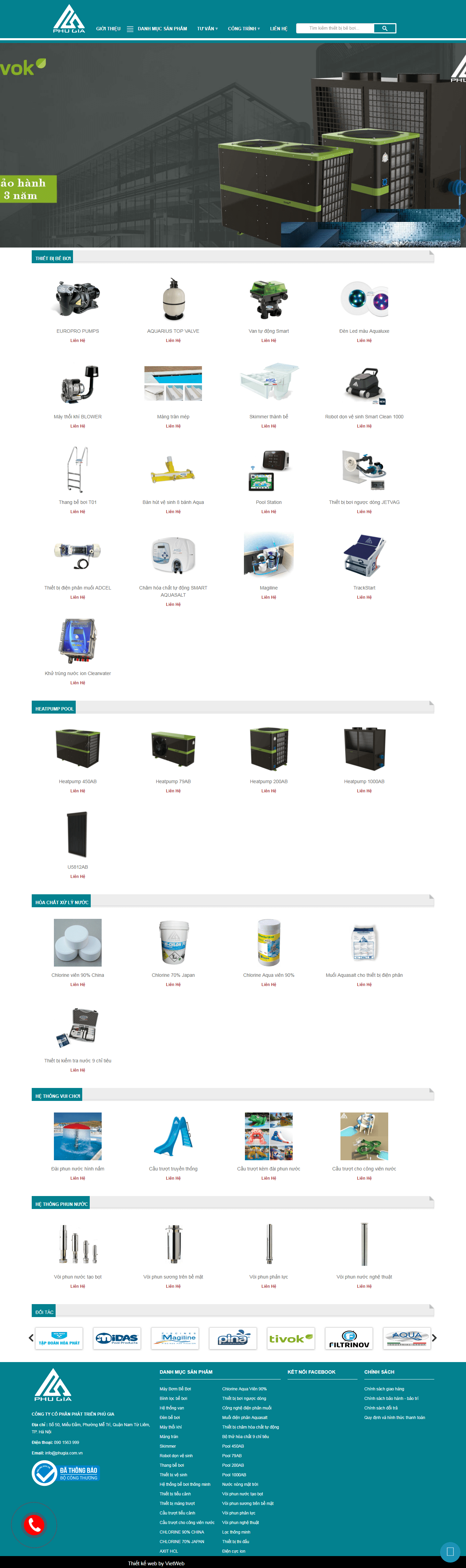 [hieuchuancaltech] Thiết kế website công ty thiết bị bể bơi http://beboiphugia.com