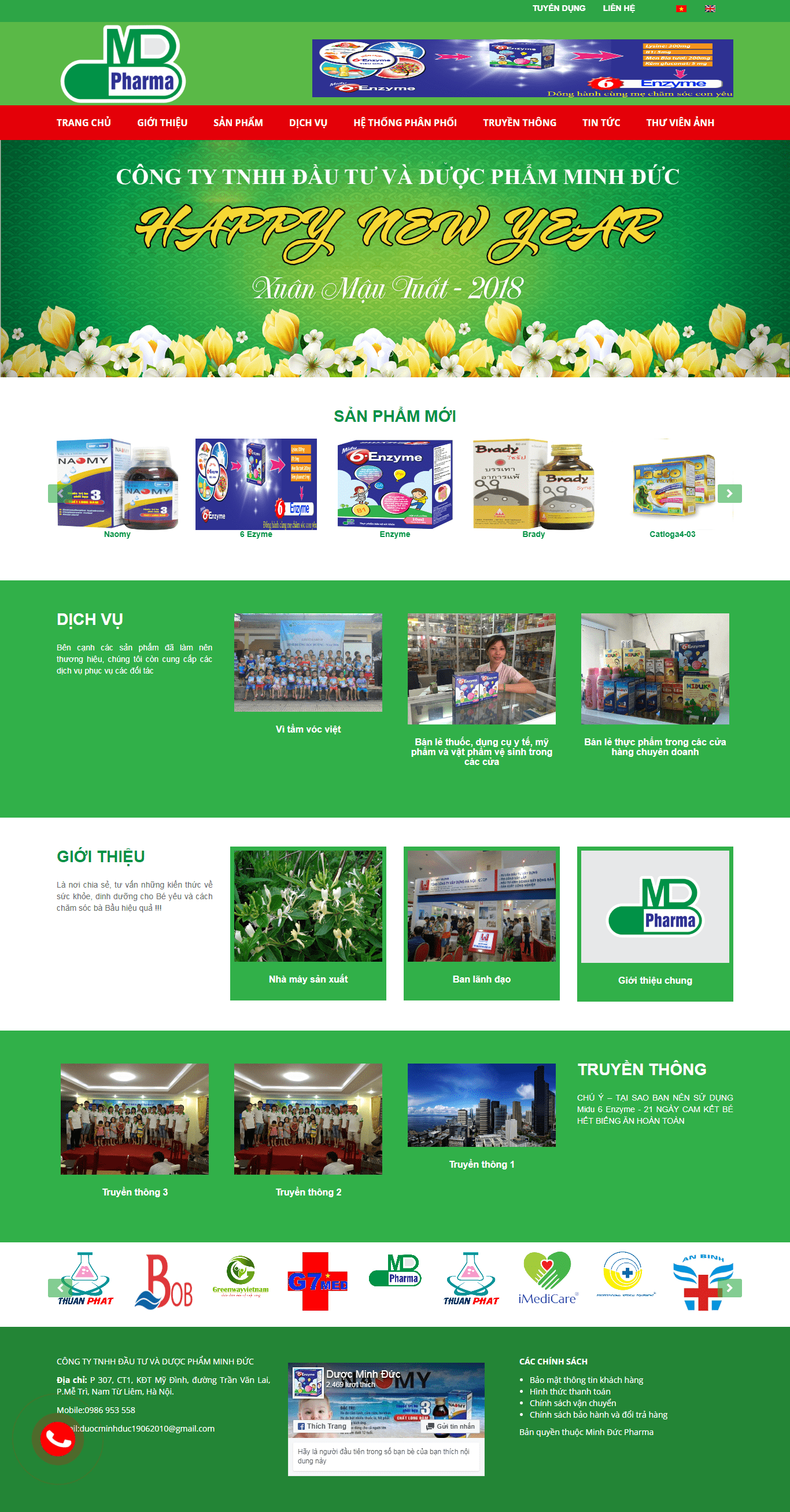 [hieuchuancaltech] Thiết kế wesite dược phẩm http://minhducpharma.vn/ đẹp SEO tốt