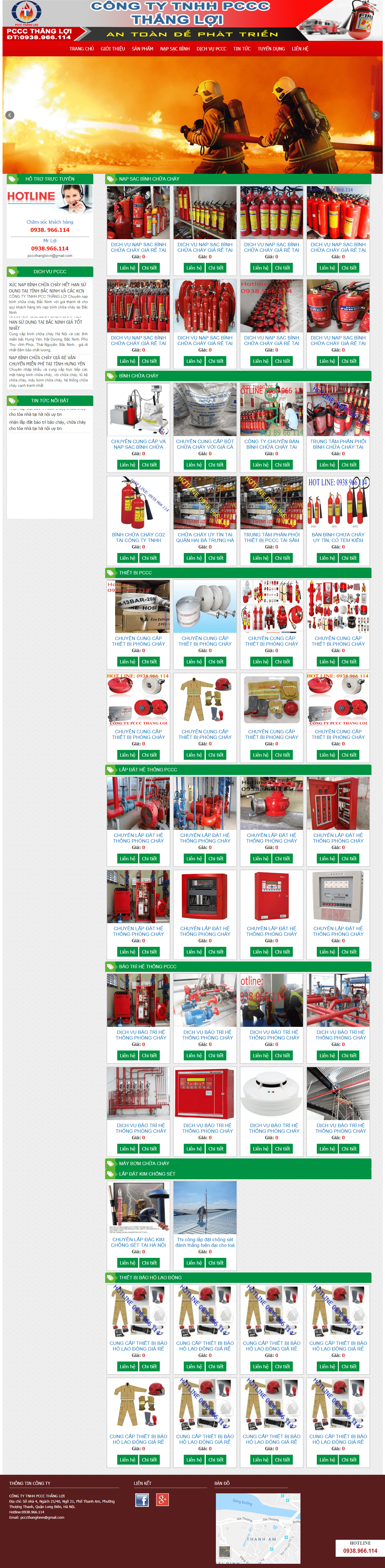 [hieuchuancaltech] Thiết kế website thiết bị phòng cháy chữa cháy http://thietbiphongchay247.com/