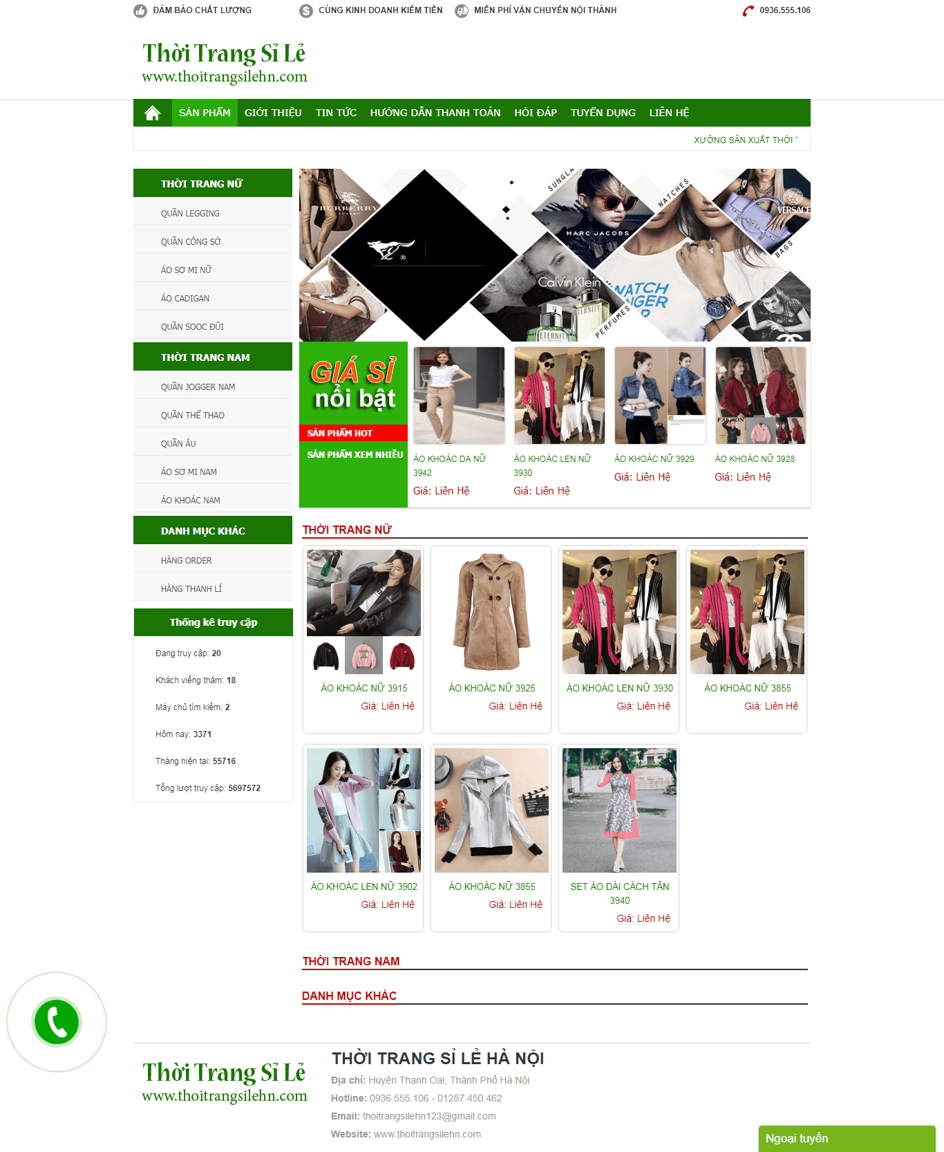 [hieuchuancaltech] Thiết kế website sỉ lẻ thời trang http://thoitrangsilehn.com/