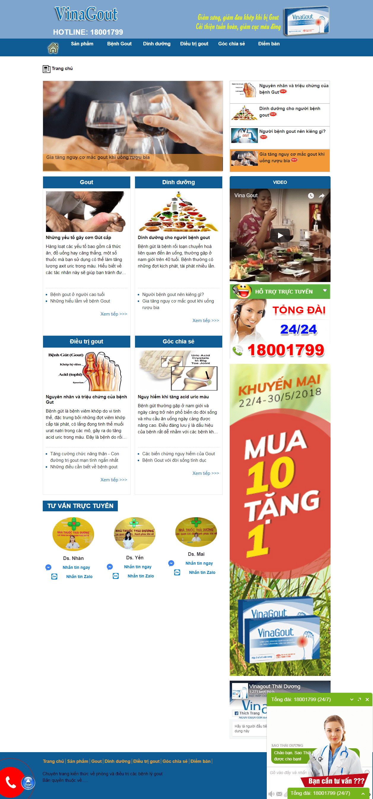 Thiết kế website bệnh gút http://benhlygut.vn/ đẹp SEO nhanh hiệu quả