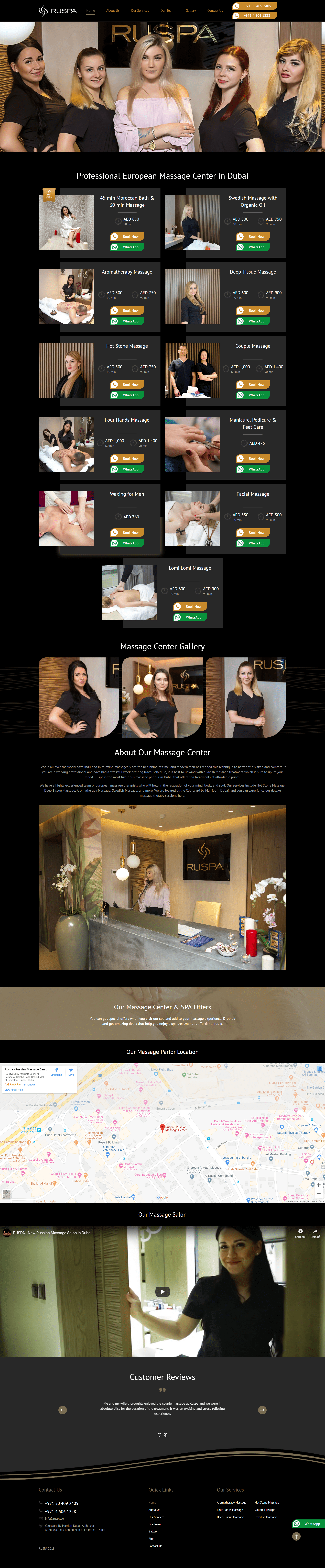 Thiết Kế Website Spa Thẩm Mỹ Viện - Ruspa.ae - https://ruspa.ae/