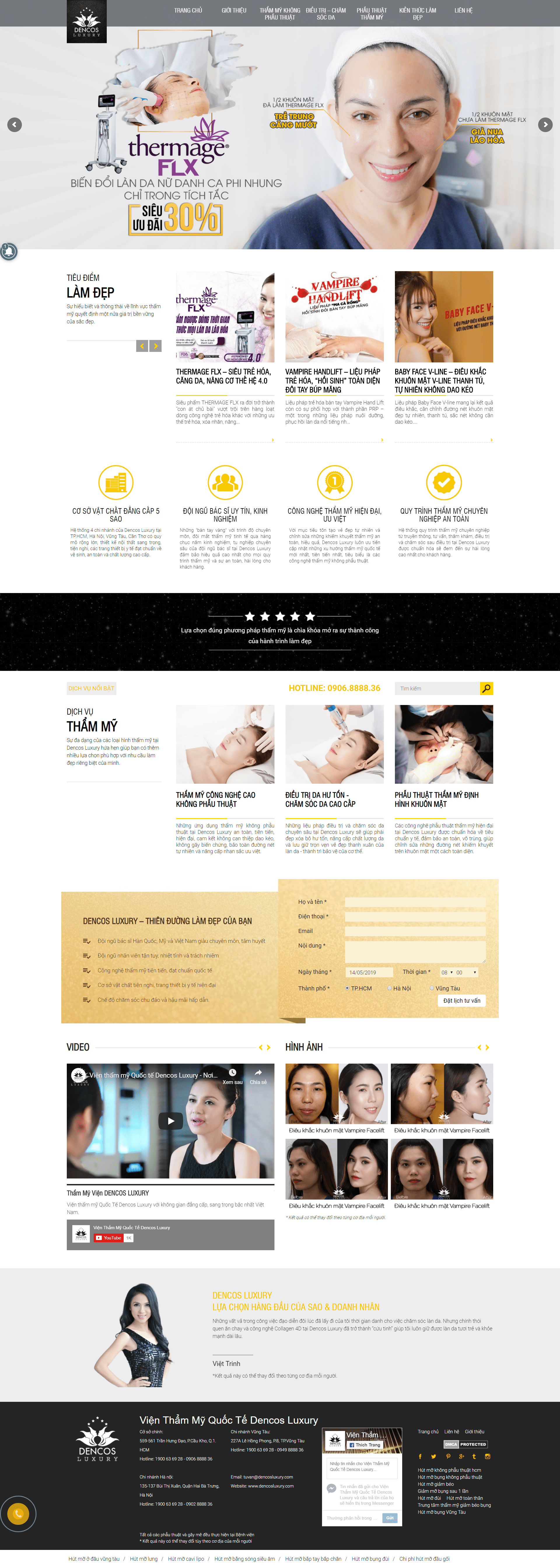 Thiết Kế Website Spa Dencos Luxury - https://dencosluxury.com/