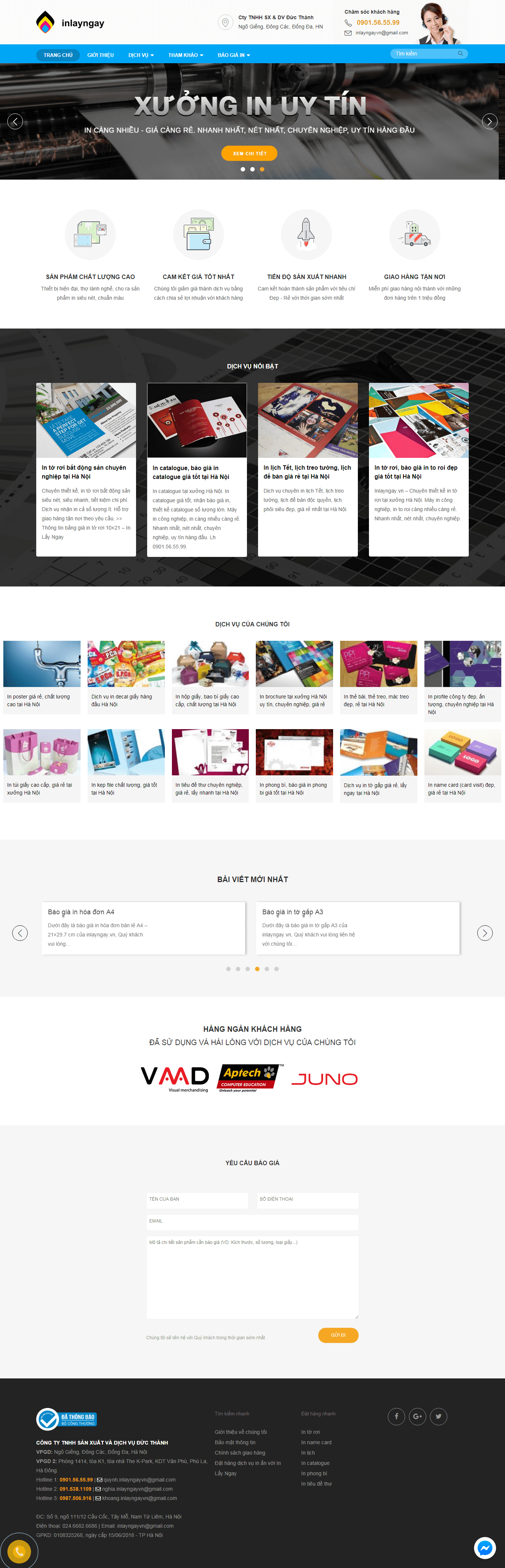 Thiết kế website in ấn - thiết kế - https://inlayngay.vn/