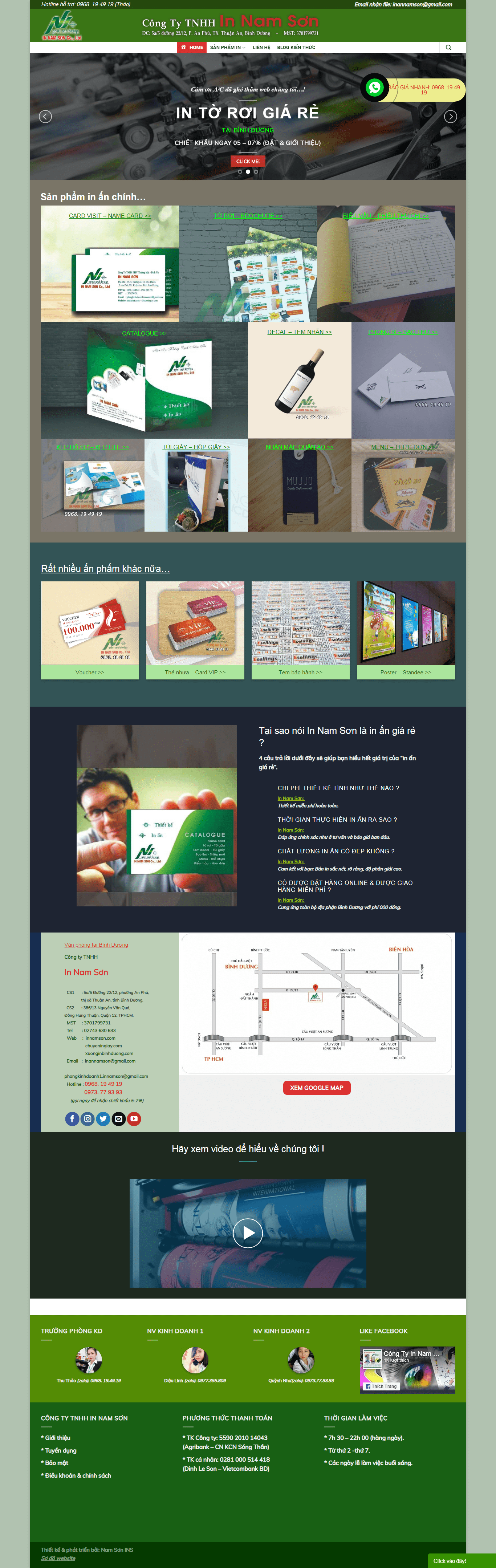 Thiết kế website in ấn - thiết kế - https://innamson.com/