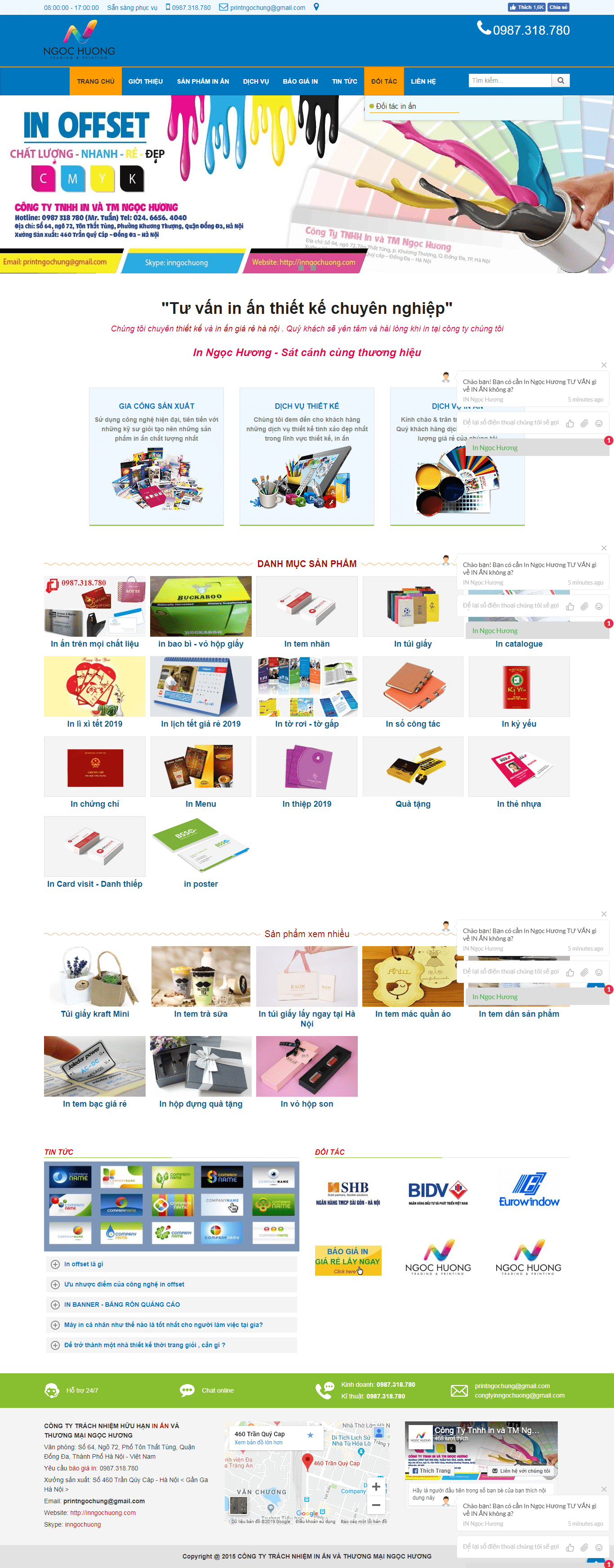 Thiết kế website in ấn - thiết kế - http://inngochuong.com/