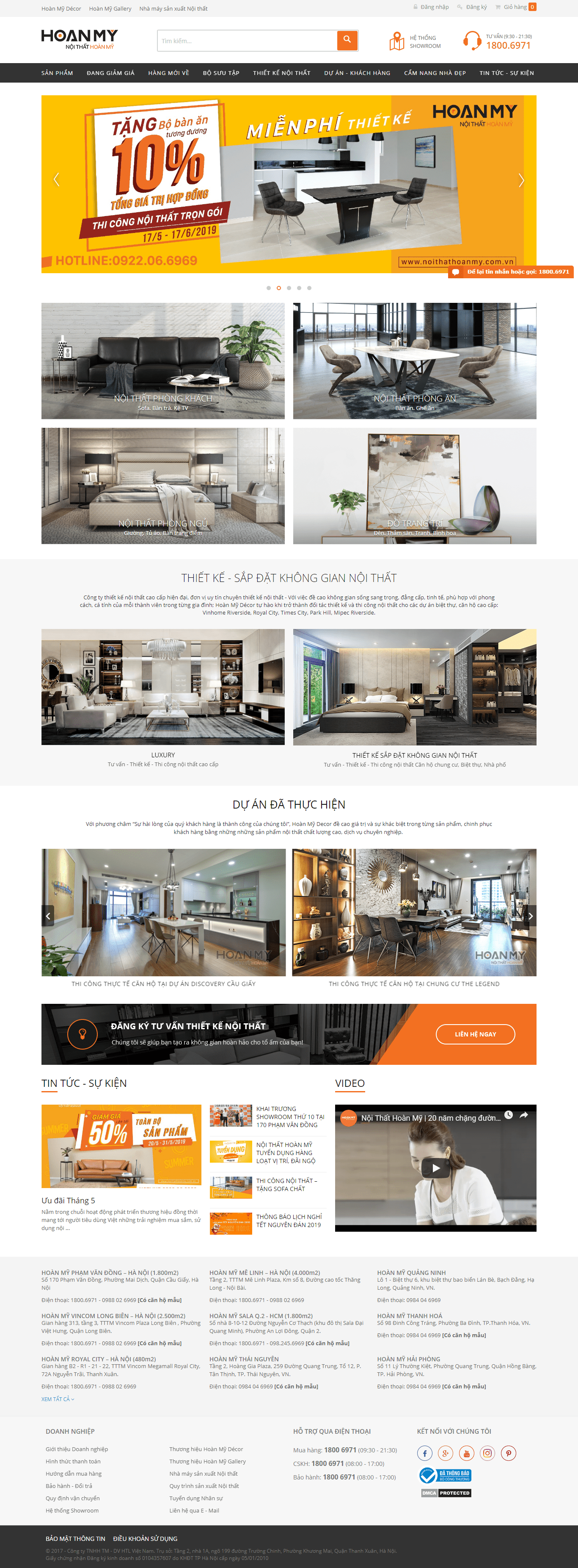 Thiết kế website nội thất - kiến trúc - https://www.noithathoanmy.com.vn/