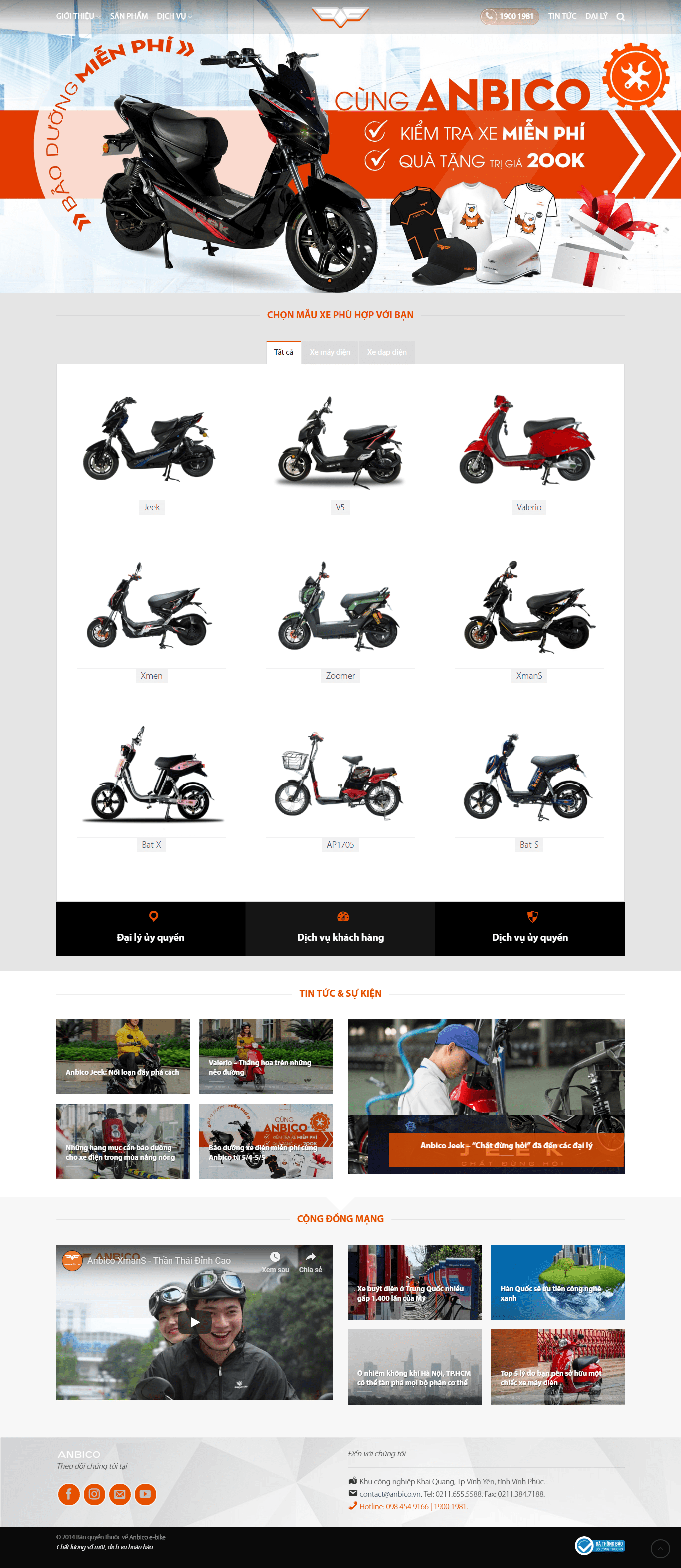 Thiết kế website xe điện - https://anbico.vn/ đẹp SEO nhanh hiệu quả